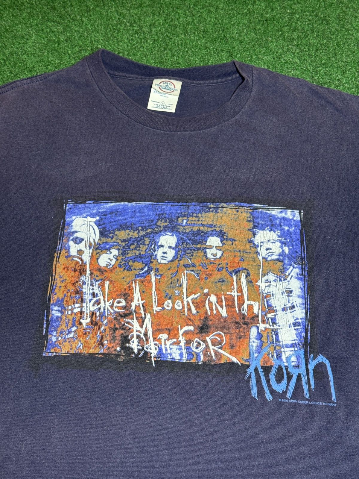 Band Tees × Vintage Vintage Y2K Korn Take A Look In The Mirror Grunge T Shirt Size US L / EU 52-54 / 3 - 2 Thumbnail