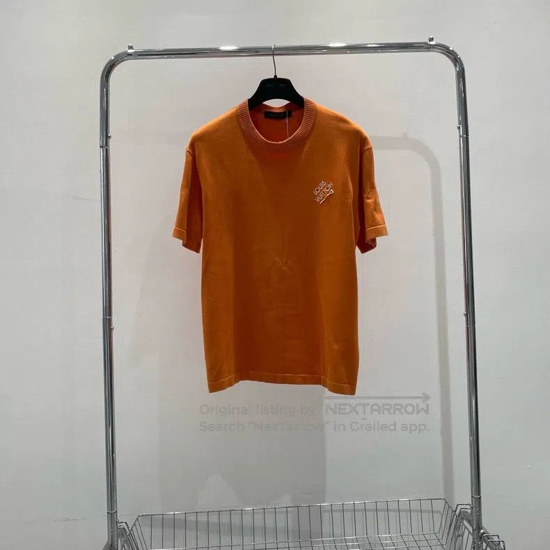 Louis Vuitton Louis Vuitton Orange knit short sleeves Size US L / EU 52-54 / 3 - 1 Thumbnail