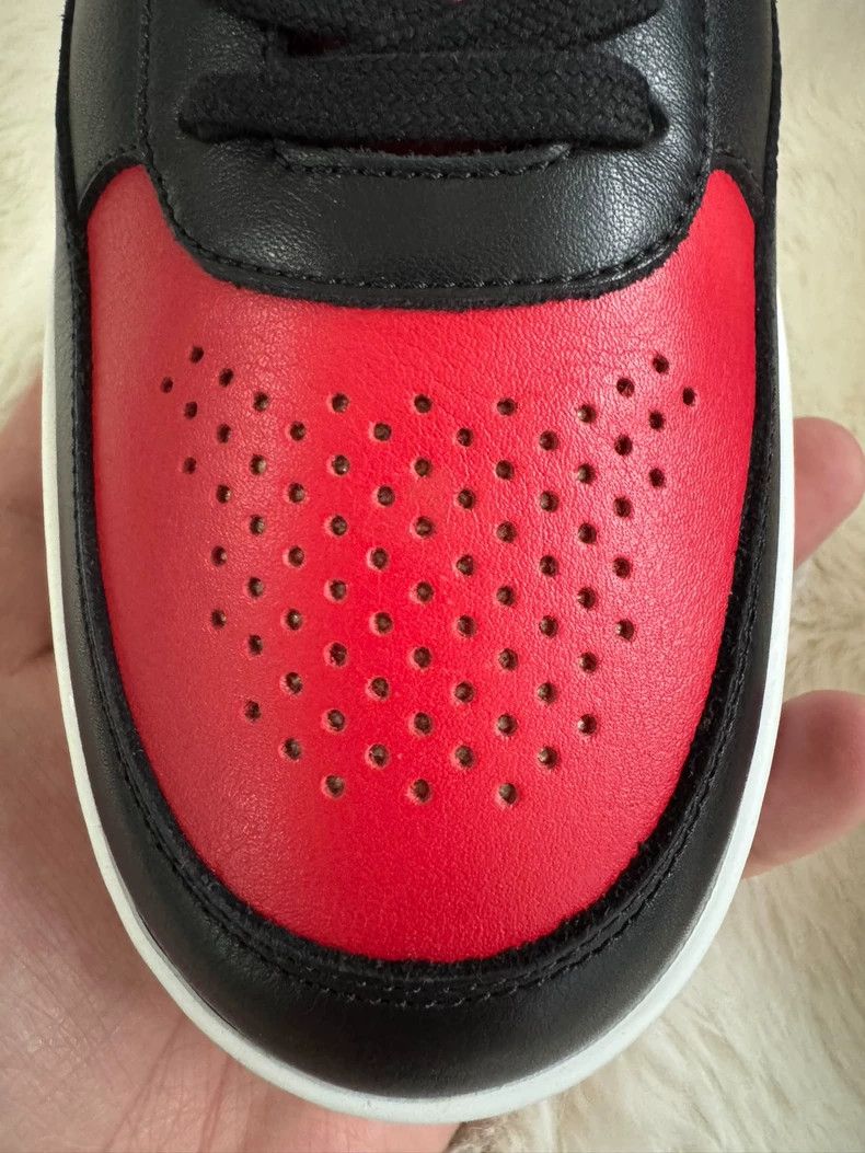 Celine Celine Red and black leather high-top sneakers Size US 9 / EU 42 - 7 Thumbnail