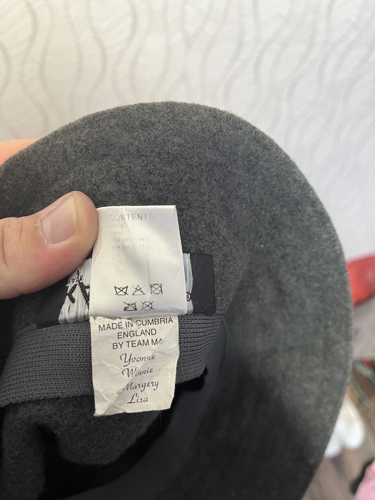 Kangol Vintage 2000s Kangol Wool Gray Bucket Hat Logo Size ONE SIZE - 10 Thumbnail