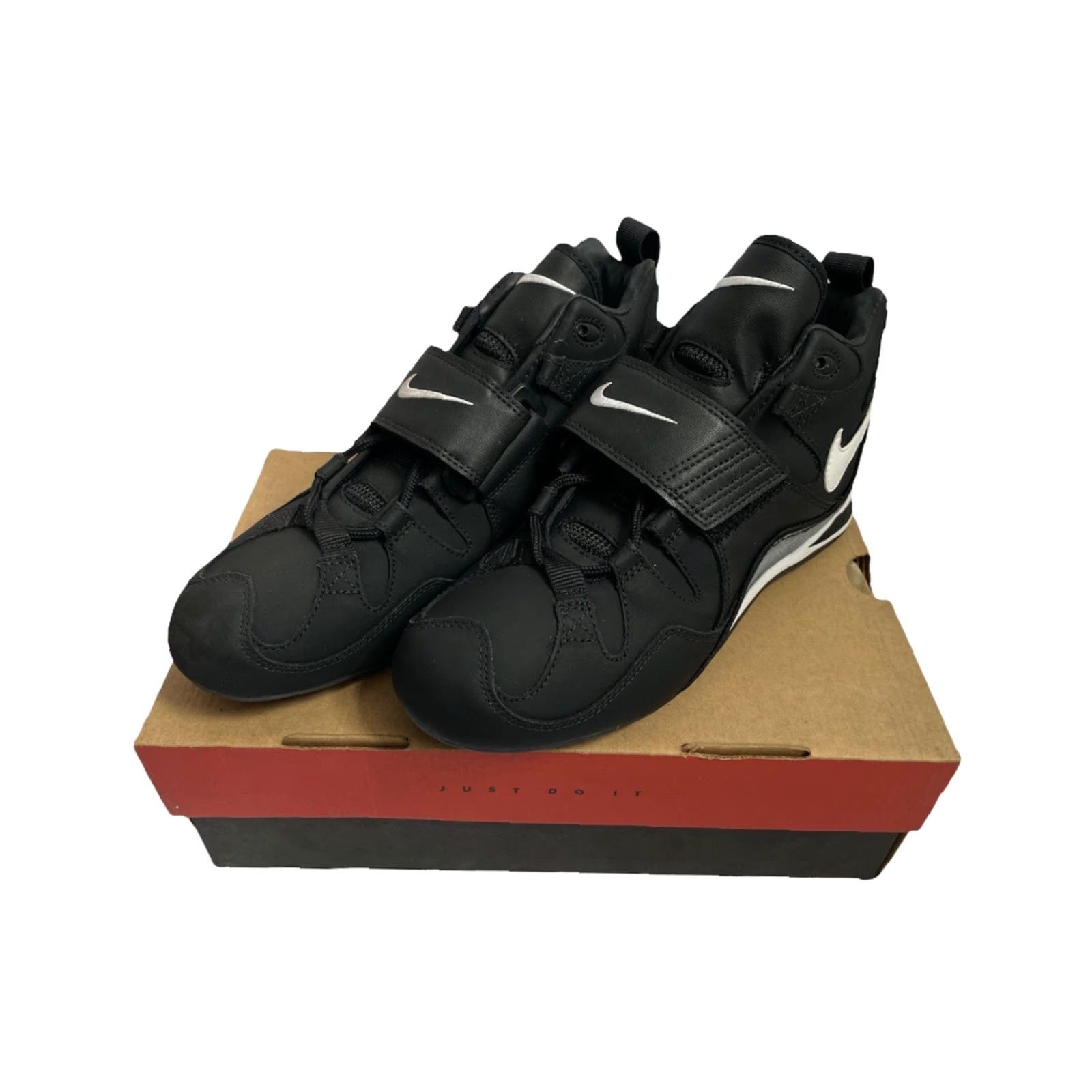 Nike VINTAGE Nike Open Field Mid Top Football Cleats Shoes Mens Deadstock 1998 Black 8 Nike Field Cleats Mens 1998 Size US M / EU 48-50 / 2 - 3 Thumbnail