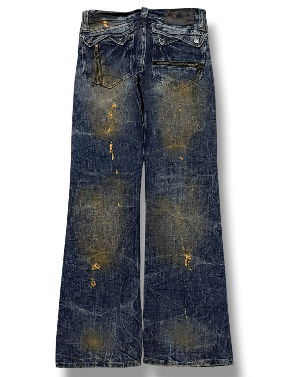 Japanese Brand Vintage Japanese Brand Skull Archive Y2K | Bootcut Fit | W31 Size US 31 - 3 Thumbnail
