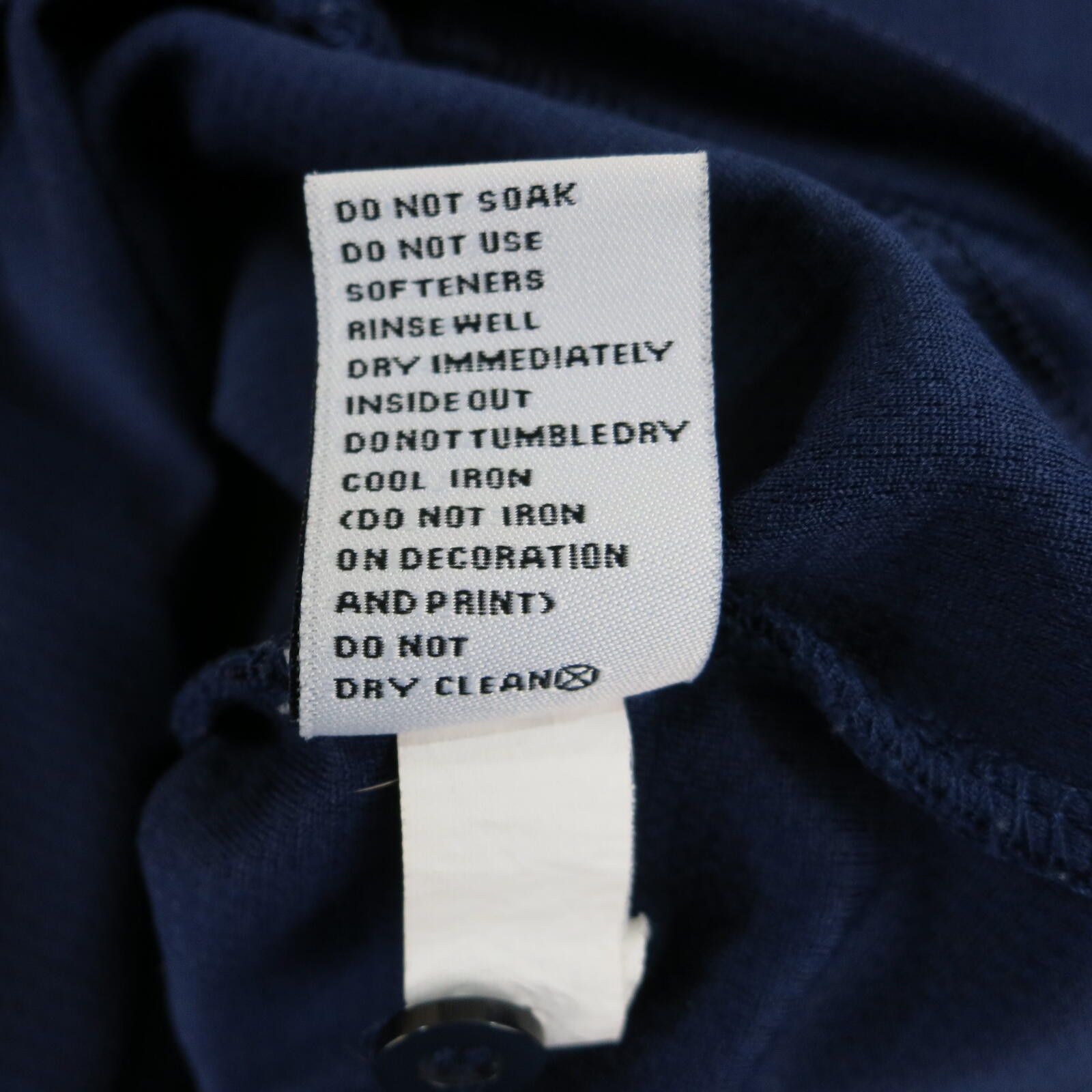Reebok Reebok Men's Navy Blue Polyester Polo Shirt Size 5XL Size US XXL / EU 58 / 5 - 6 Thumbnail