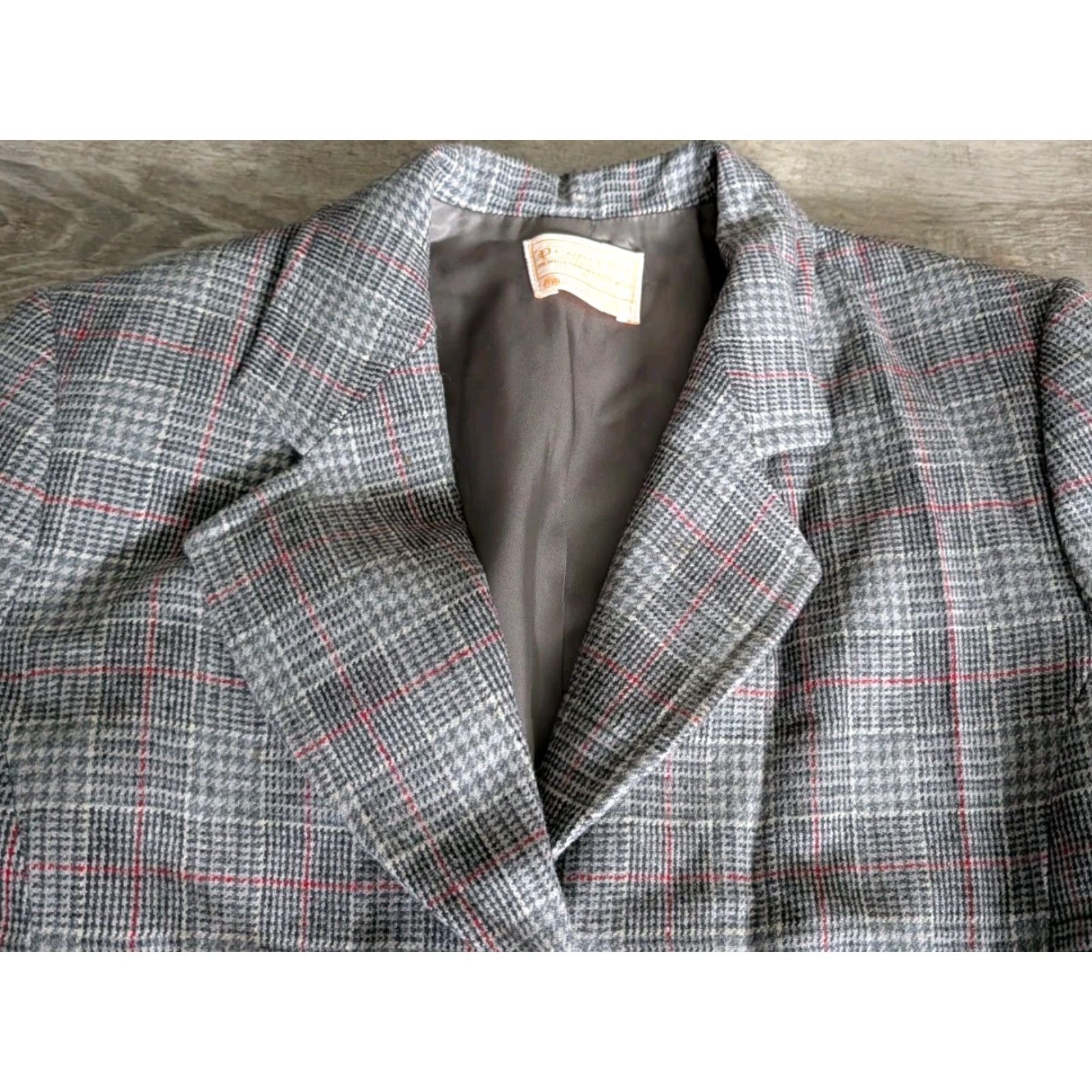 Pendleton Pendleton Blazer Women 6 Gray Wool Plaid Lined Pockets Button Twill USA Workwear Formal Casual Womens Size M / US 6-8 / IT 42-44 - 3 Thumbnail