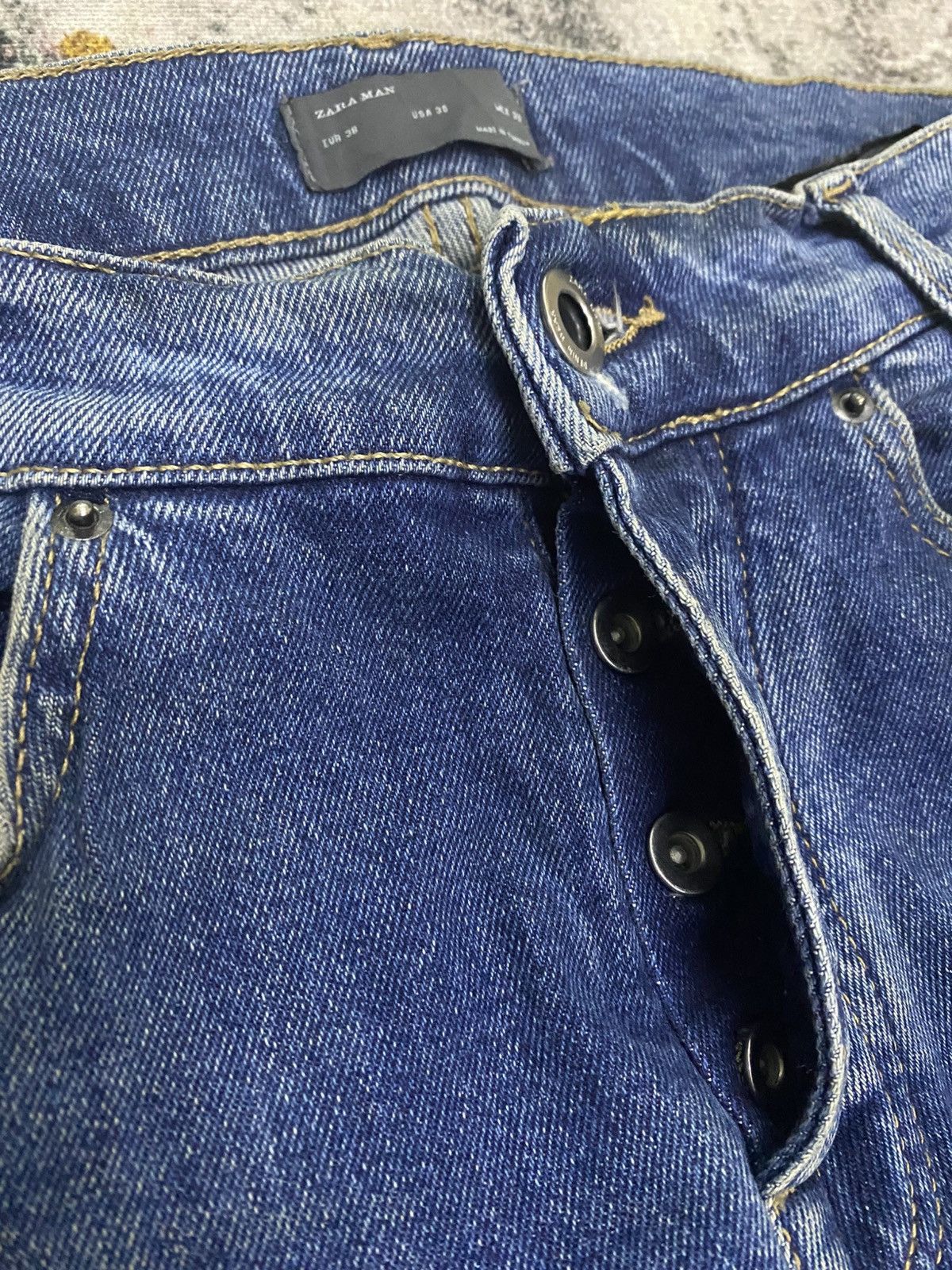 Zara Rare Zara Man Skinny Distressed Denim Size US 30 / EU 46 - 4 Thumbnail