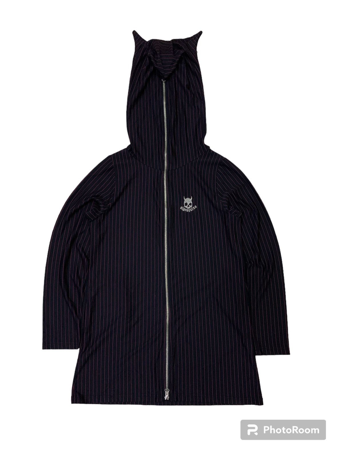 If Six Was Nine 💥Asymmetrical Algonquin Stripe Hoodie Jacket Size S / US 4 / IT 40 - 2 Thumbnail