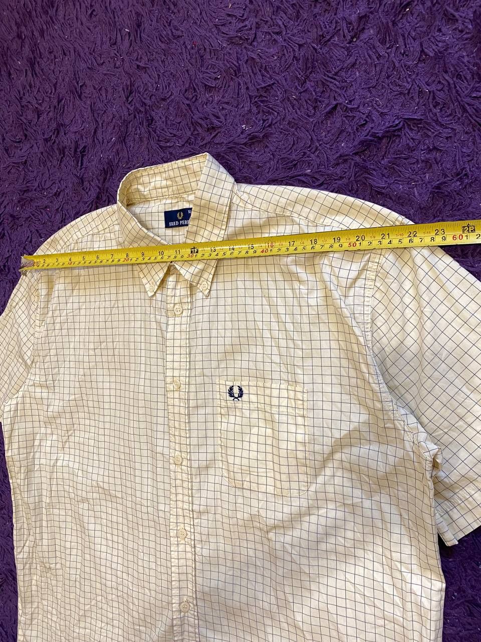 Fred Perry Fred Perry Shirt Check Embroidered Logo Cotton Size US XL / EU 56 / 4 - 7 Thumbnail