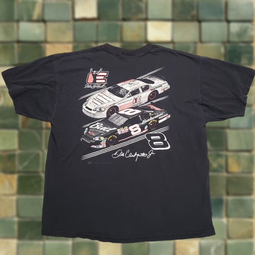 NASCAR VINTAGE Dale Earnhardt Nascar Shirt Mens XL Black Hall of Fame Tribute Jr TEE Size US XL / EU 56 / 4 - 1 Thumbnail