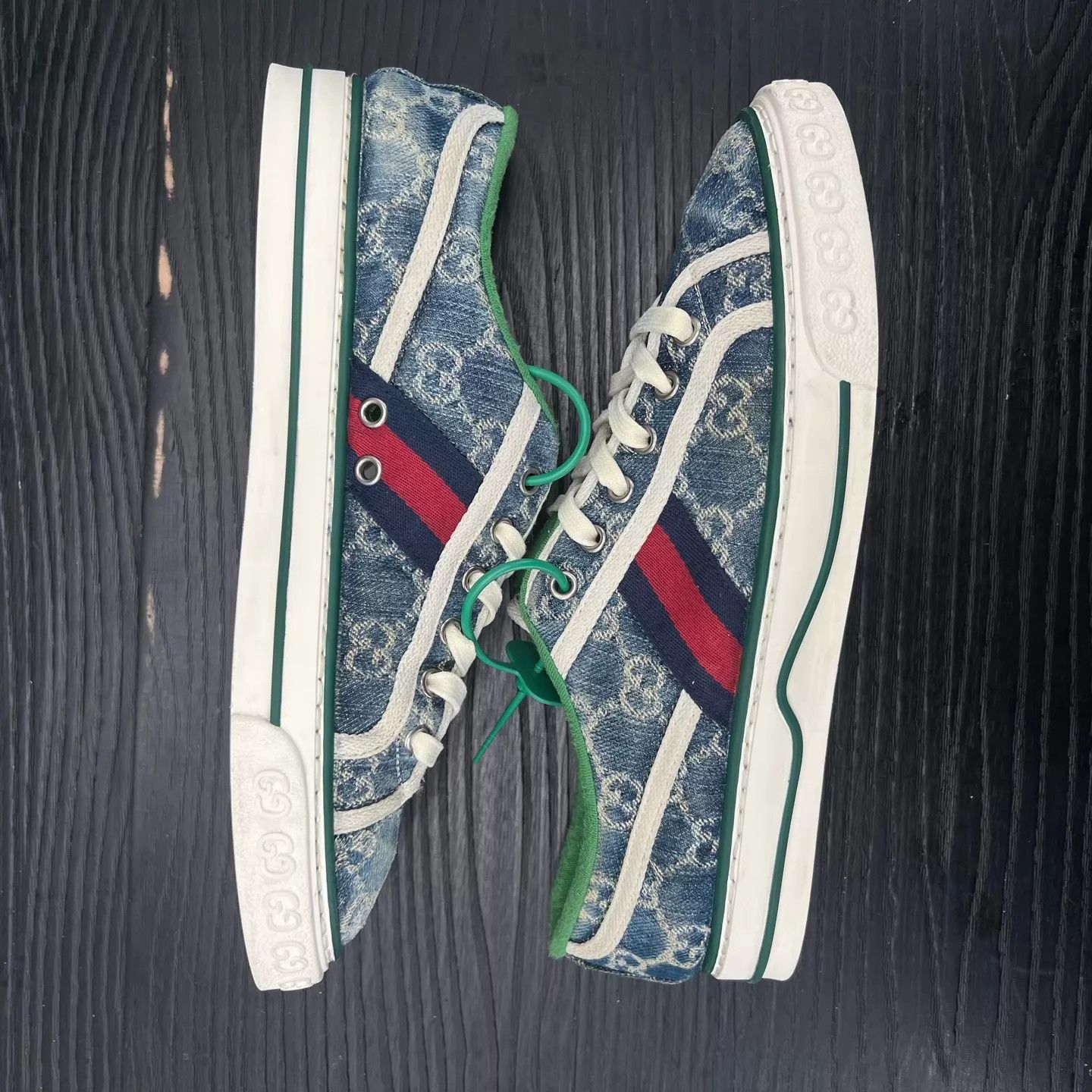 Gucci Gucci 1977 Blue Denim 7.5/41.5 Faded As Is with Box Size US 8.5 / EU 41-42 - 4 Thumbnail