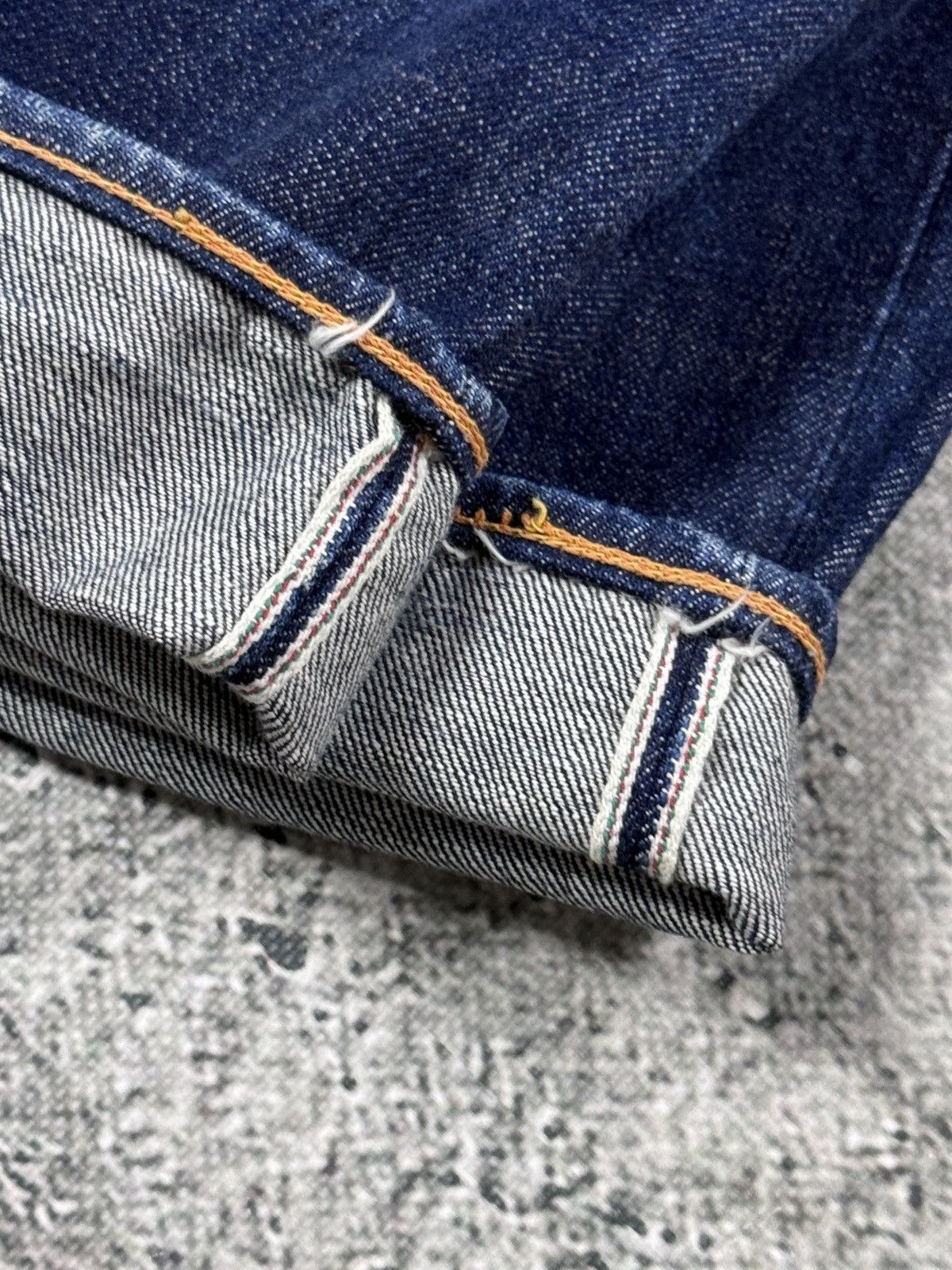 Evisu Evisu jeans daicock blue big logo selvedge denim Size US 31 - 13 Thumbnail