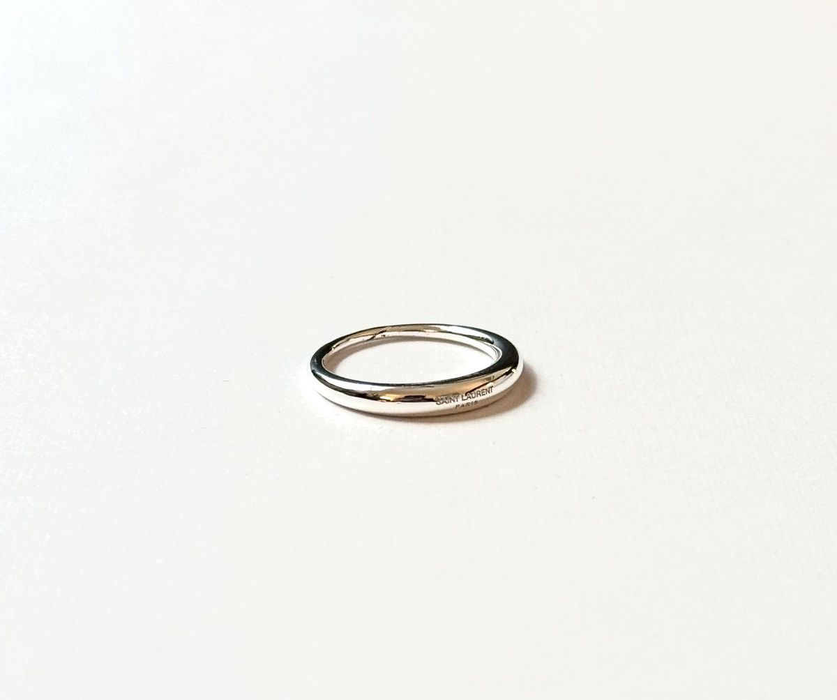 Saint Laurent Paris Saint Laurent Paris Silver Plated Ring Size 9 Size ONE SIZE - 4 Thumbnail