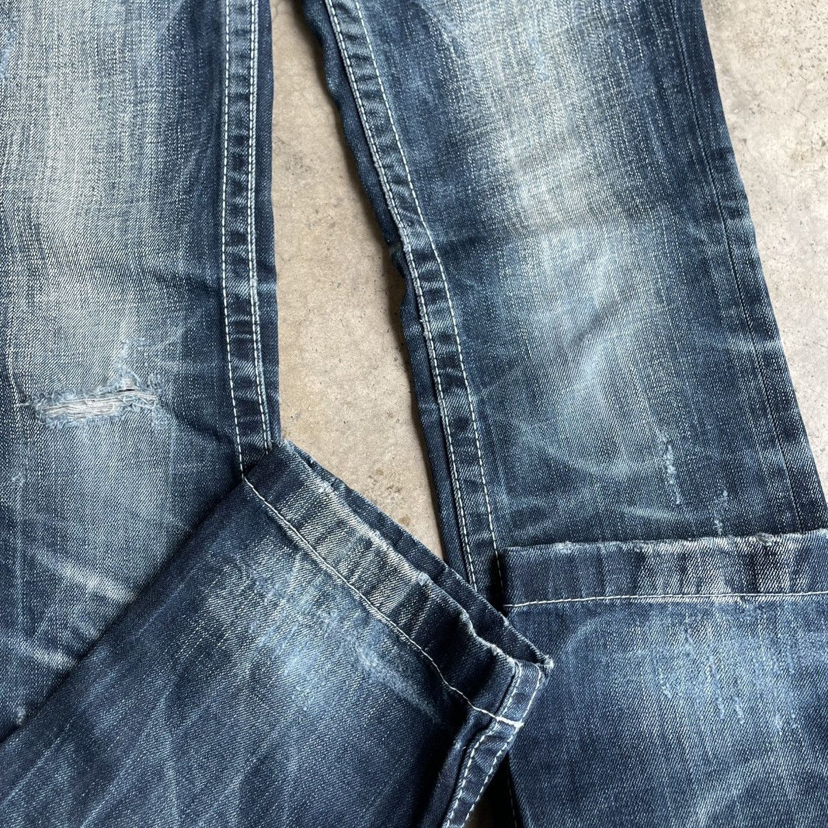 Japanese Brand 🔥🇯🇵Vintage Lolita Stoned Washed Women Denim Jeans Size 29" - 7 Thumbnail