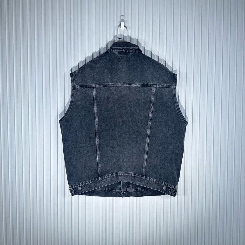 Balenciaga Balenciaga Two-in-one denim vest zipper hoodie Size US S / EU 44-46 / 1 - 6 Thumbnail