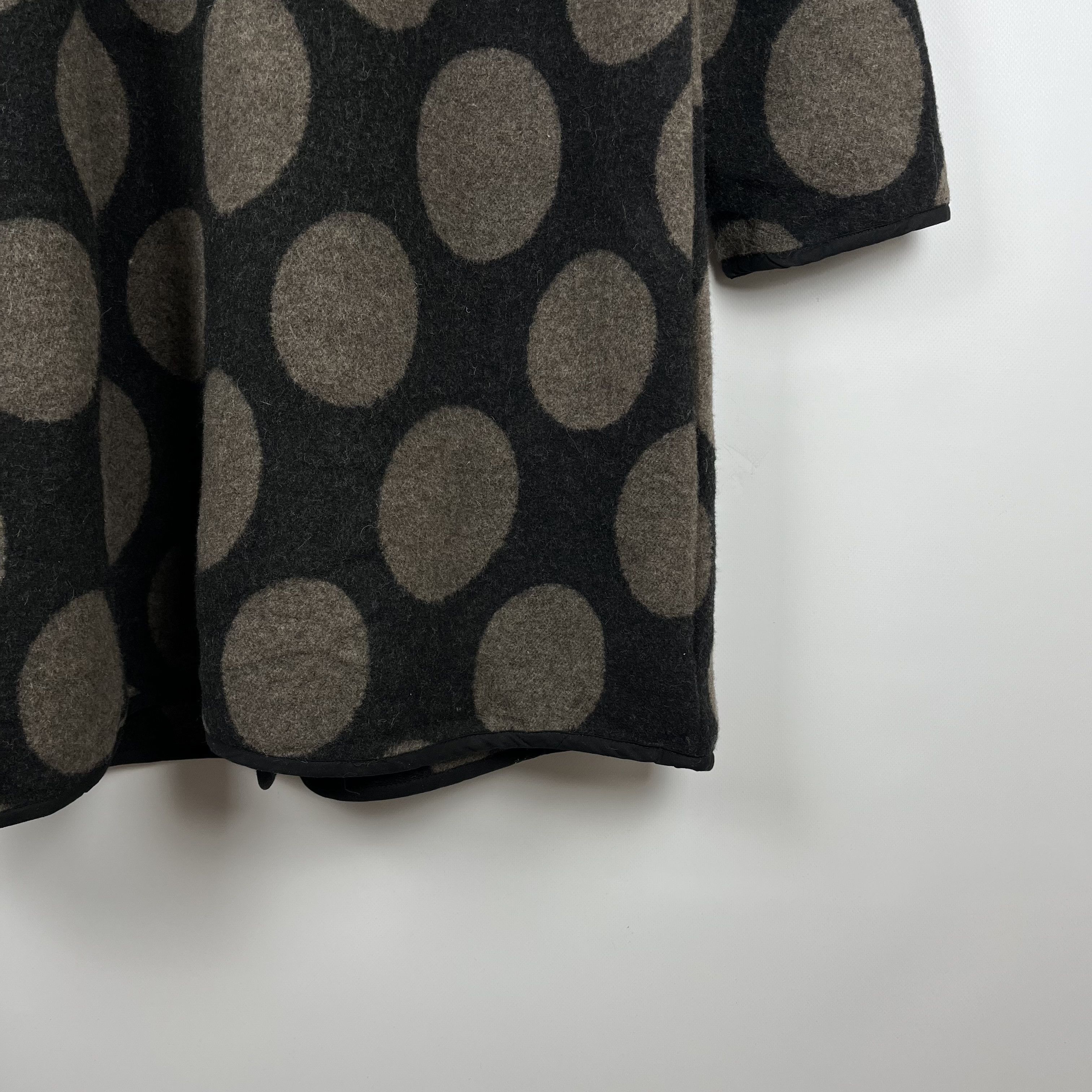 Gudrun Sjoden Ladies Gudrun Sjoden Polka Dot Wool Coat Size L / US 10 / IT 46 - 20 Thumbnail