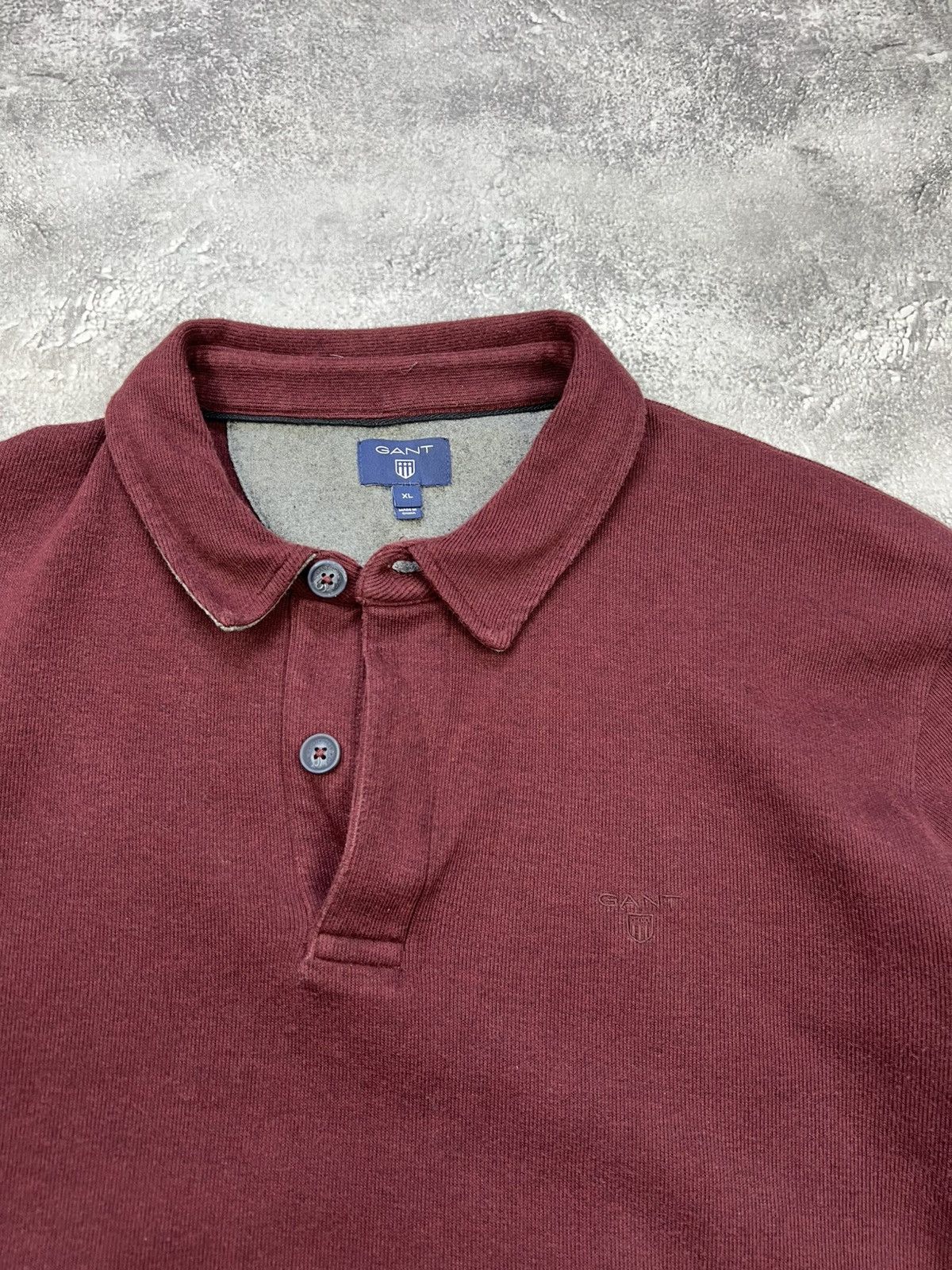 Gant Gant Mens Classic Sweater 1/4 Zip Cherry Red Size US XL / EU 56 / 4 - 3 Thumbnail