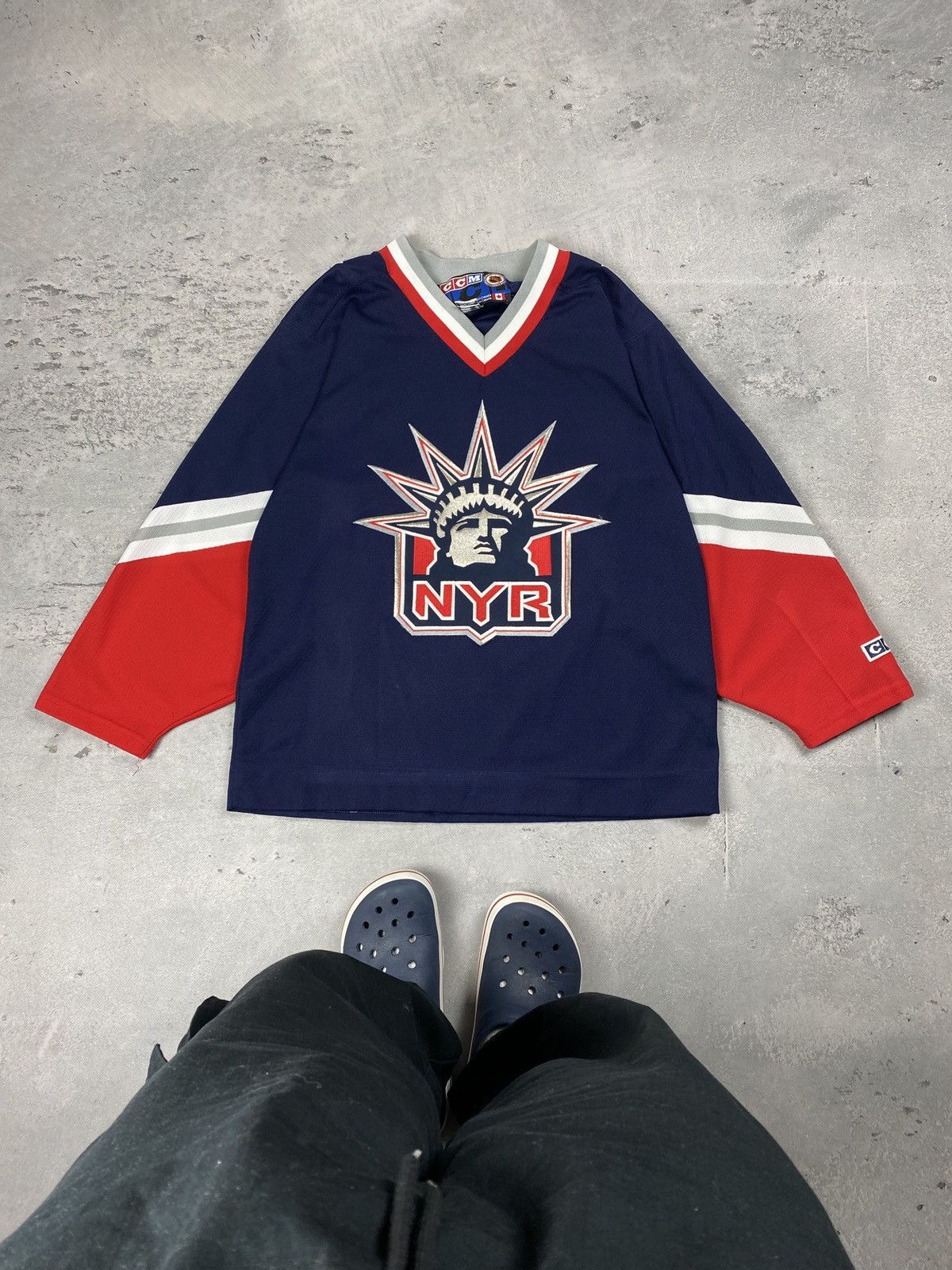 New York good Rangers CCM Vintage NHL Sweater