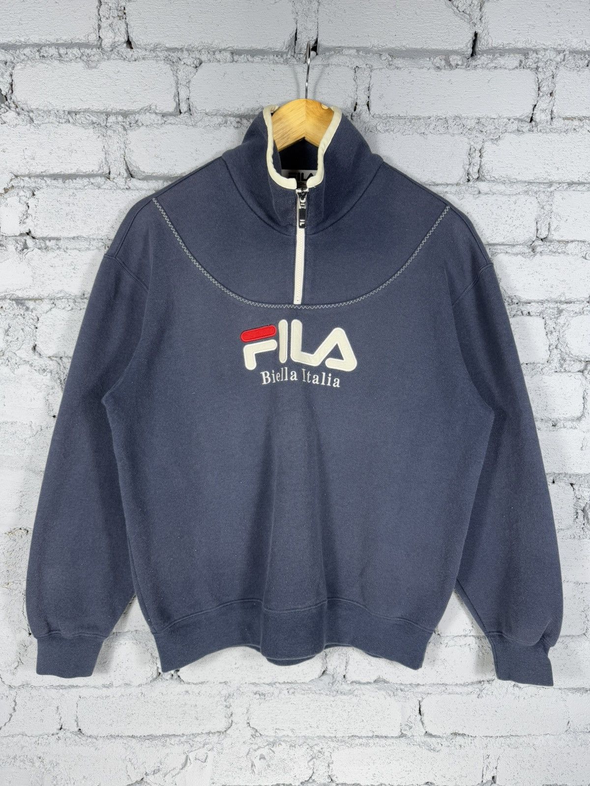 Fila Vintage Fila Golf Big Logo Half Zipper Sweatshirt Size US L / EU 52-54 / 3 - 1 Thumbnail