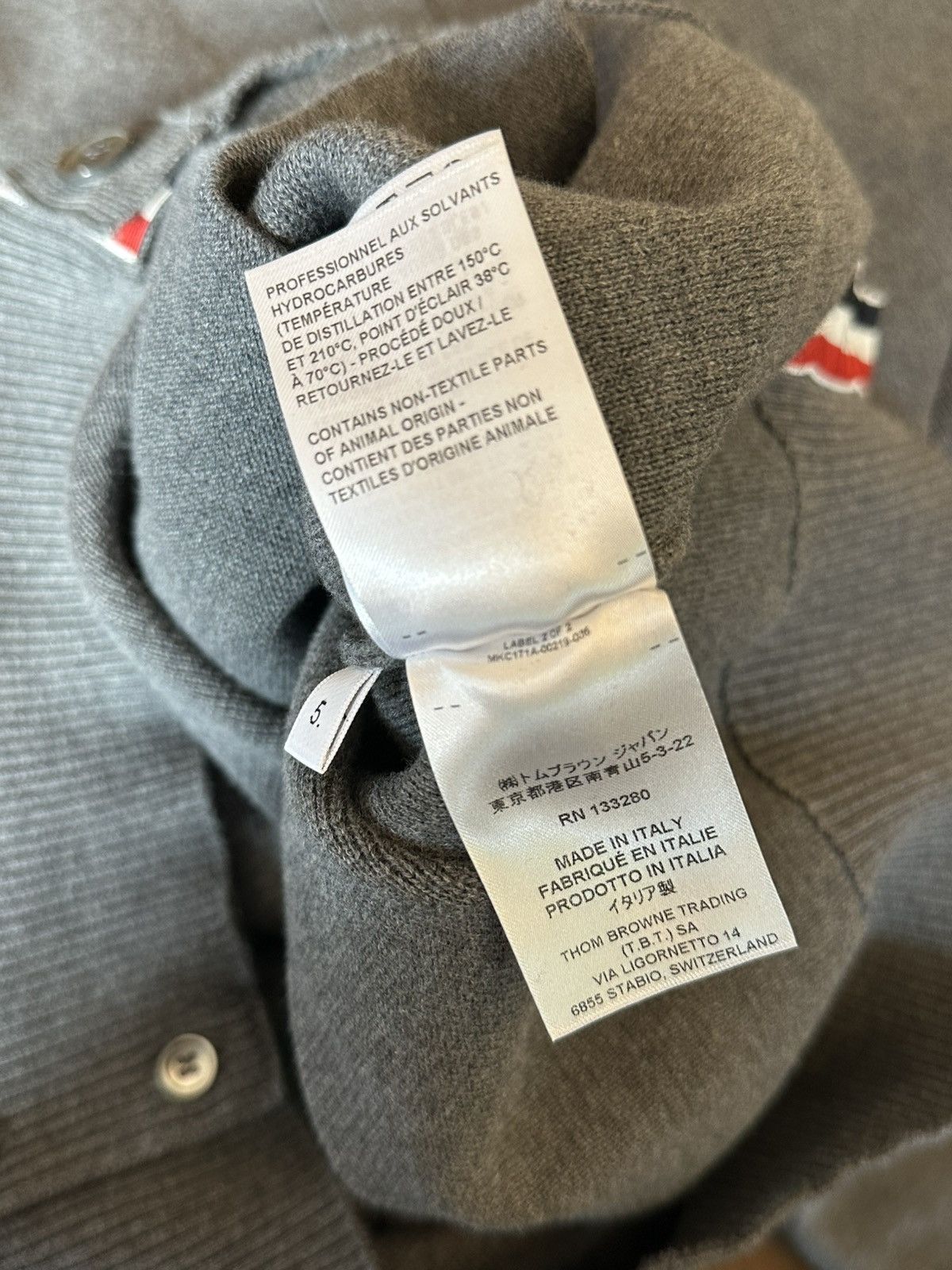 Thom Browne THOM BROWNE BUTTON UP SWEATER Size US L / EU 52-54 / 3 - 9 Thumbnail
