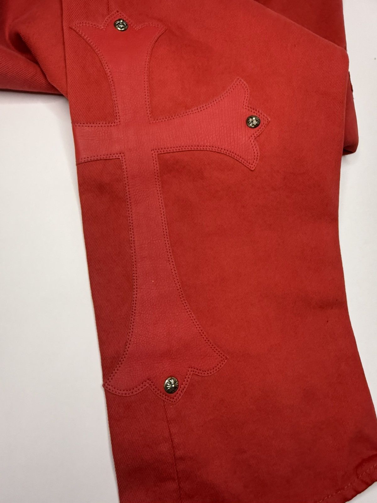 Chrome Hearts Chrome Hearts Red Paris Exclusive Patch Denim Size US 34 / EU 50 - 21 Thumbnail