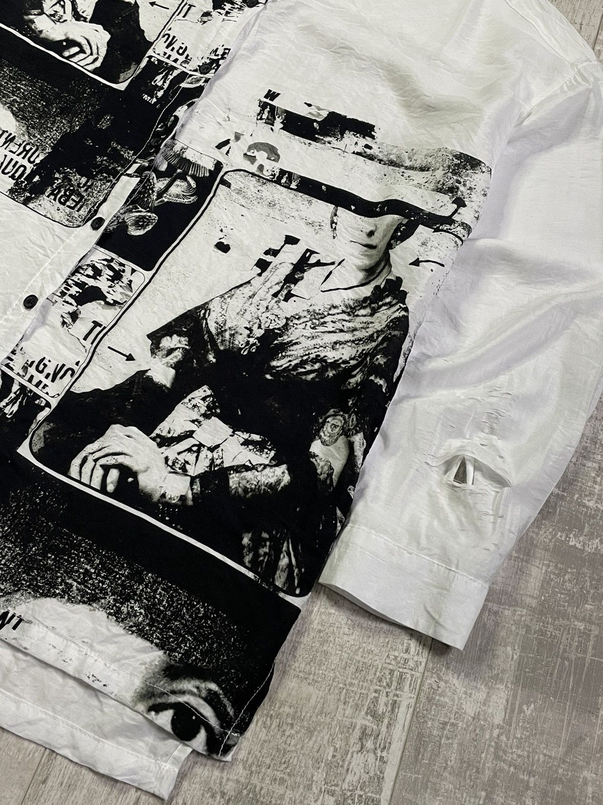 Japanese Brand Opium Y2K Button Up Shirt Psychodelic Vintage RARE Size S / US 4 / IT 40 - 5 Thumbnail
