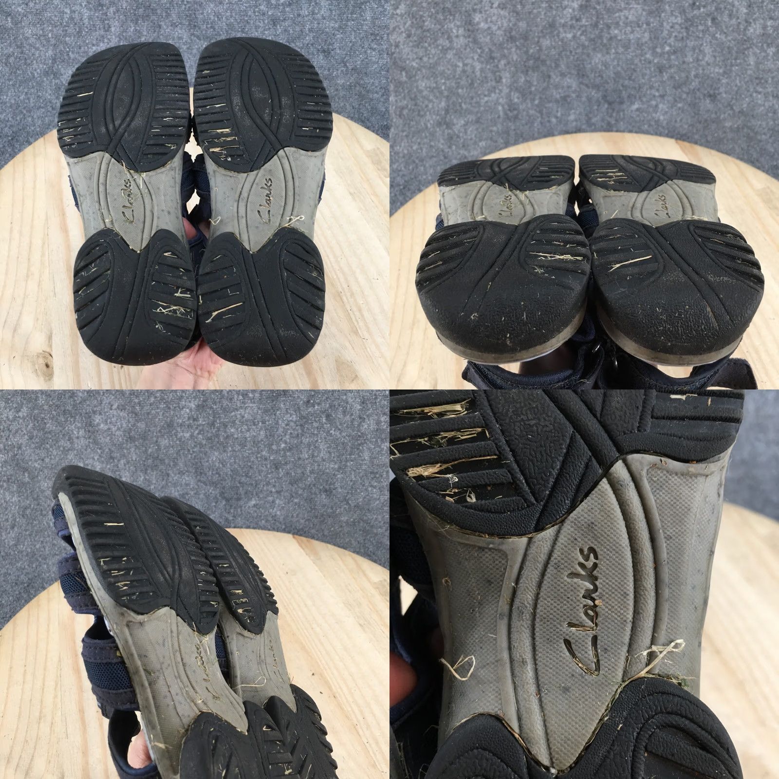 Clarks Clarks Sandals Womens 6.5 M Tuvia Maddee Fisherman Hiking Flats Blue Closed Toe Shoes Size US 7 / IT 37 - 9 Thumbnail