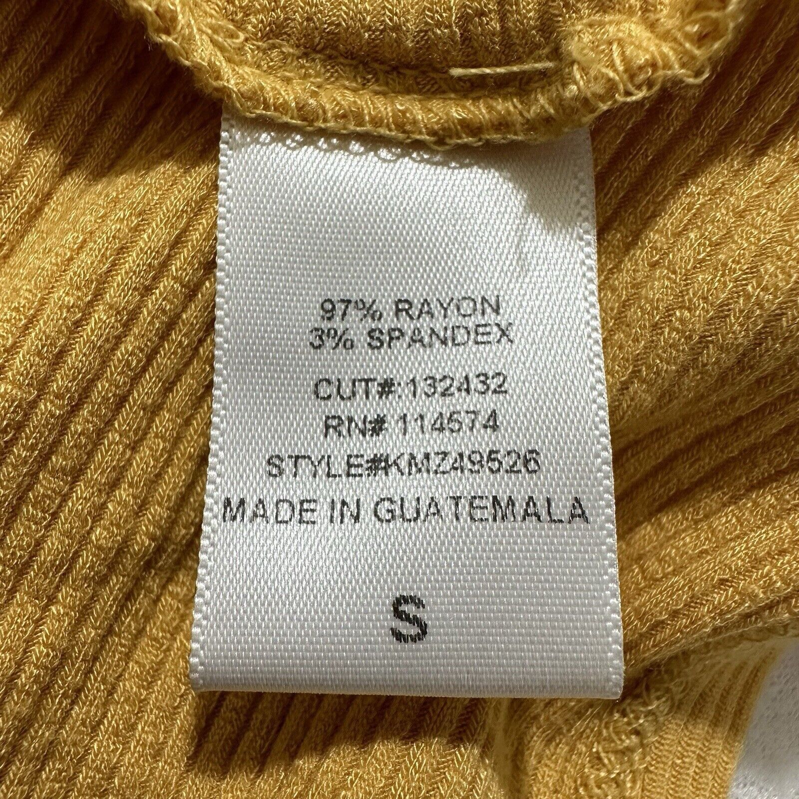 Other Pleione Small Yellow V-Neck Tie Front Lightweight T Shirt Size S / US 4 / IT 40 - 4 Thumbnail