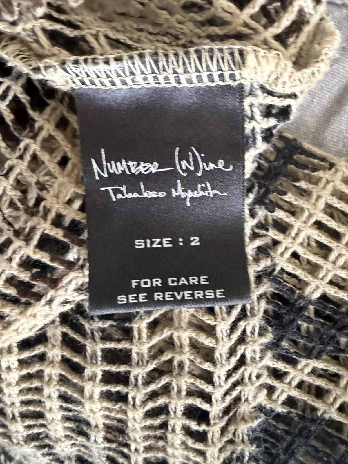Number (N)ine Number Nine AW04 give peace a chance Tribal Heart mesh shirt Size US M / EU 48-50 / 2 - 2 Thumbnail