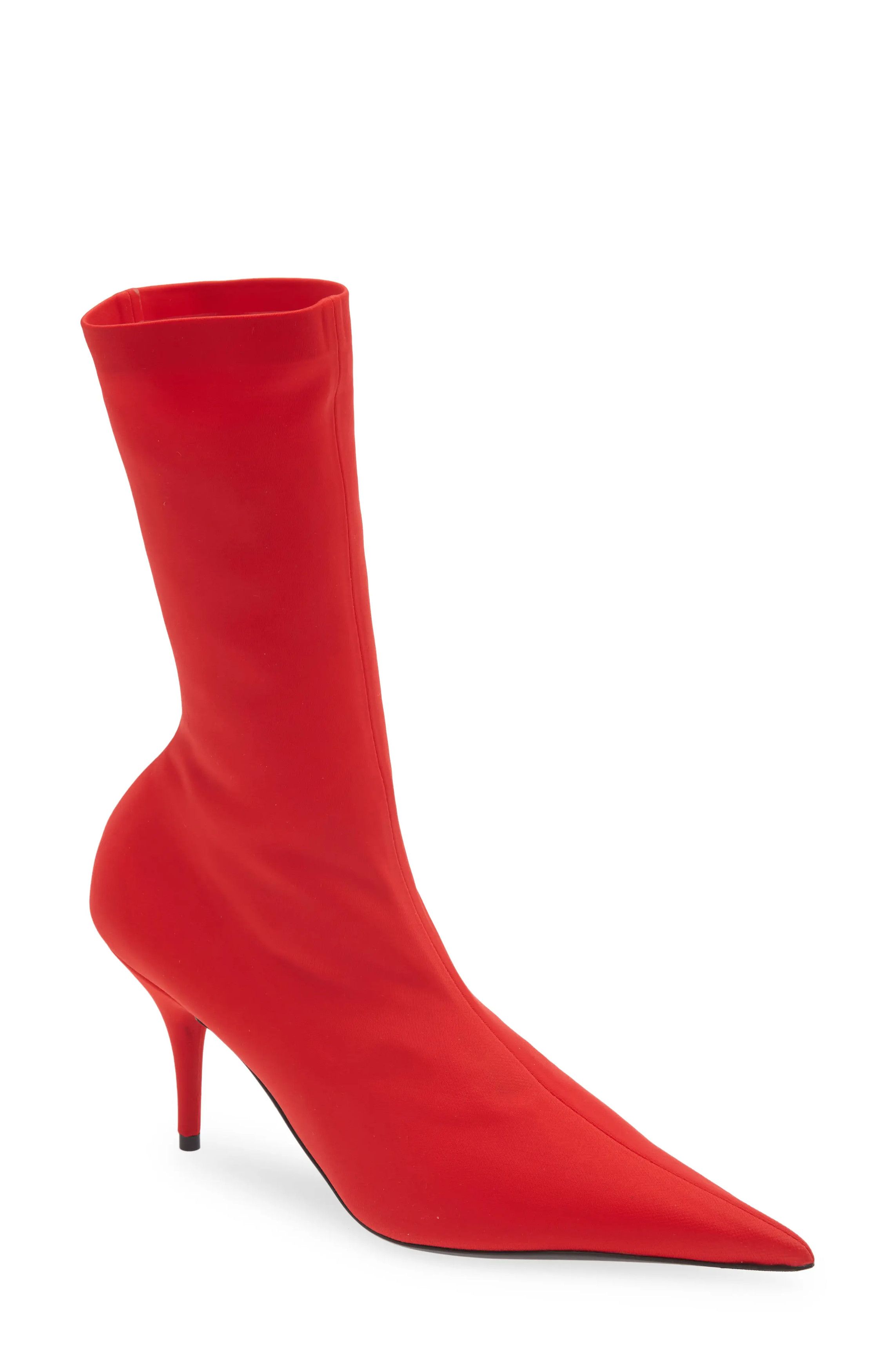 Balenciaga o1y0625 Ankle Boots in Red Size US 7.5 / IT 37.5 - 3 Thumbnail