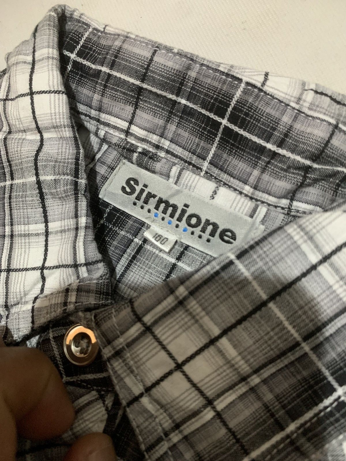 Japanese Brand Japanese Sirmione Poem Patch Plaid Shirt Size US S / EU 44-46 / 1 - 9 Thumbnail