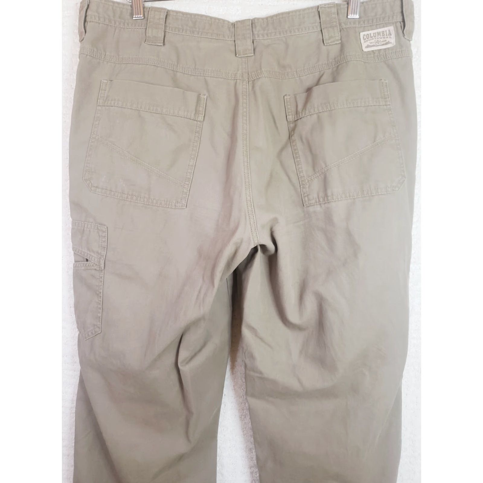 Hunter Columbia Pants Men 38x30 Tan Cargo Omni Shade Hiking Vented Beige Outdoors 90s Logo Sports Mens Size US 38 / EU 54 - 7 Thumbnail