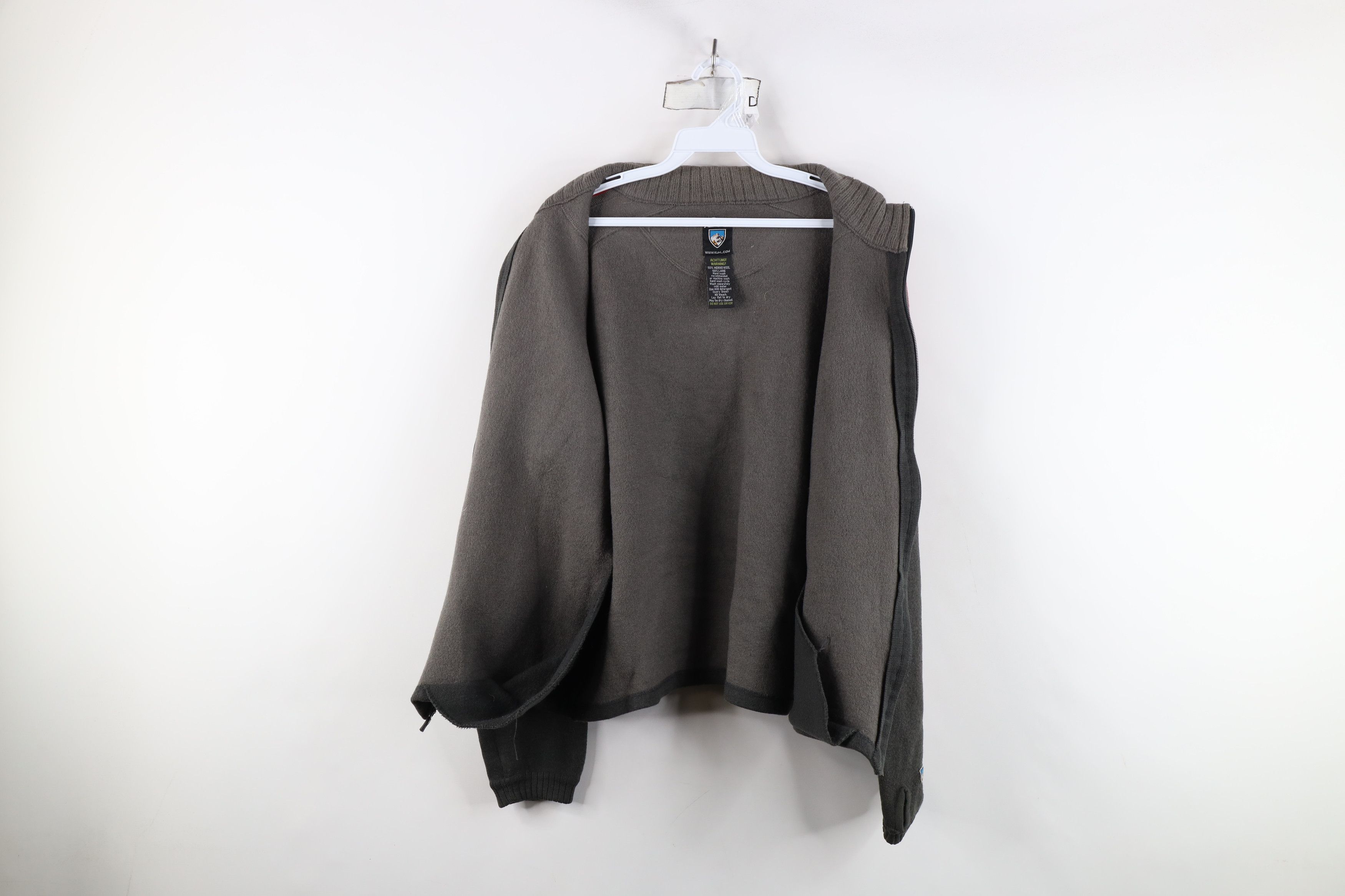 Kuhl × Vintage Kuhl Mountain Striped Merino Wool Full Zip Jacket Gray Size US M / EU 48-50 / 2 - 11 Thumbnail