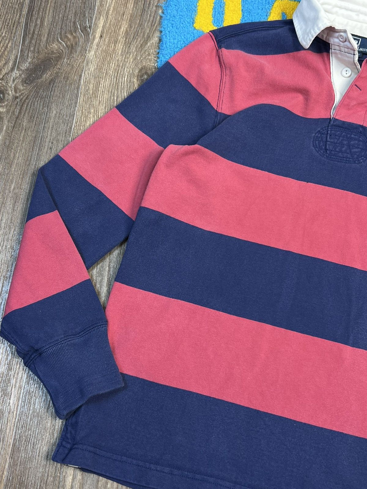 Polo Ralph Lauren × Rugby Ralph Lauren × Vintage Vintage Polo Ralph Lauren Rugby Striped polo long sleeve Size US S / EU 44-46 / 1 - 6 Thumbnail