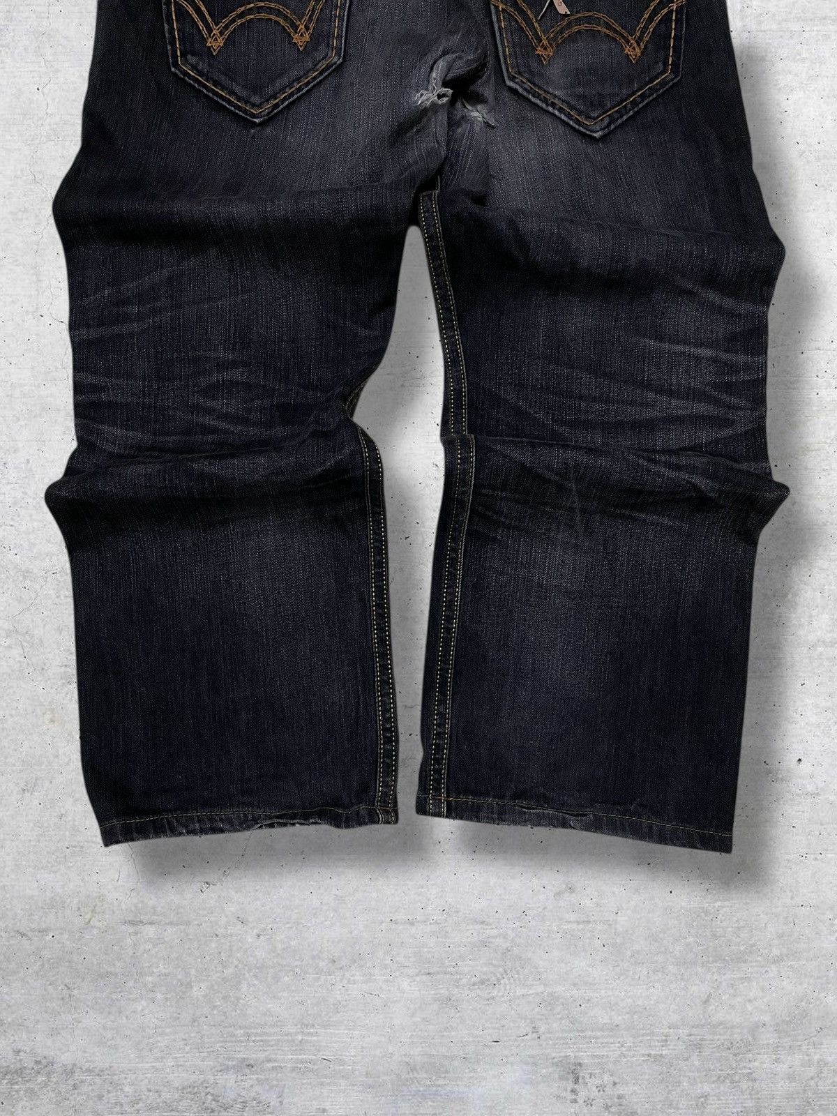 Edwin VINTAGE EDWIN 90S JAPAN DESIGNER WESTERN STYLE RIPPED ASS Size US 32 / EU 48 - 10 Thumbnail