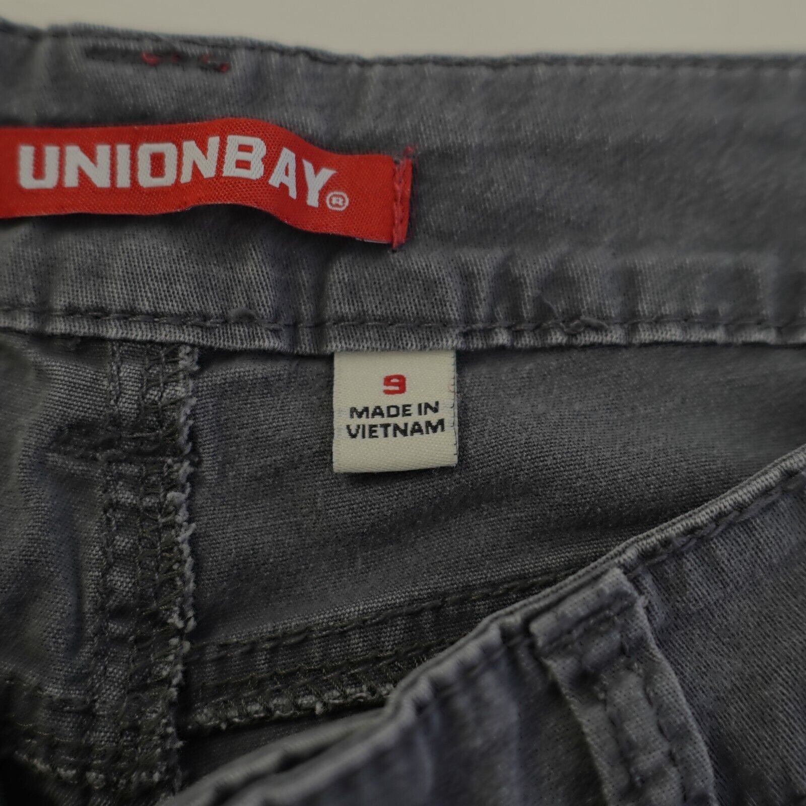 UNIONBAY Unionbay Gray Cotton Short Shorts 9 32/3.5 High Rise Cotton Size 30" / US 8 / IT 44 - 6 Thumbnail