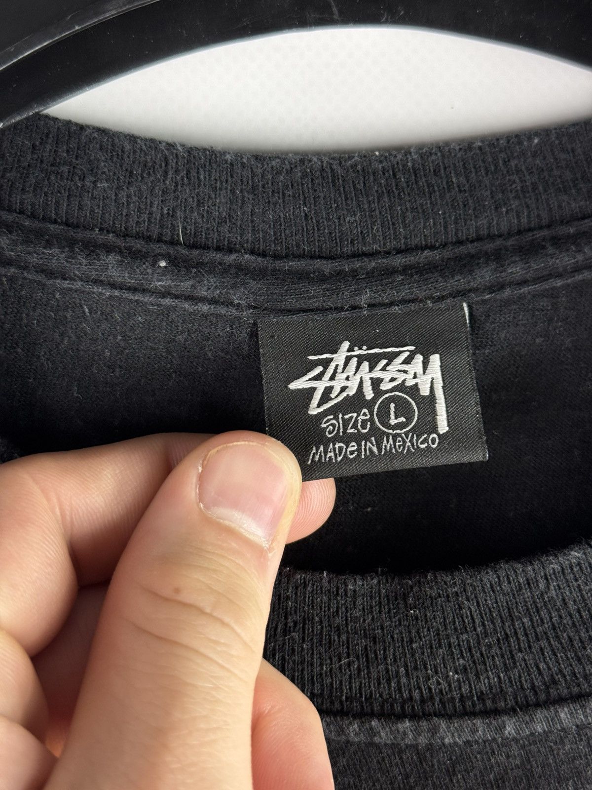 Stussy Vintage Stussy Fuzzy Dice T-Shirt Black Size US L / EU 52-54 / 3 - 6 Thumbnail
