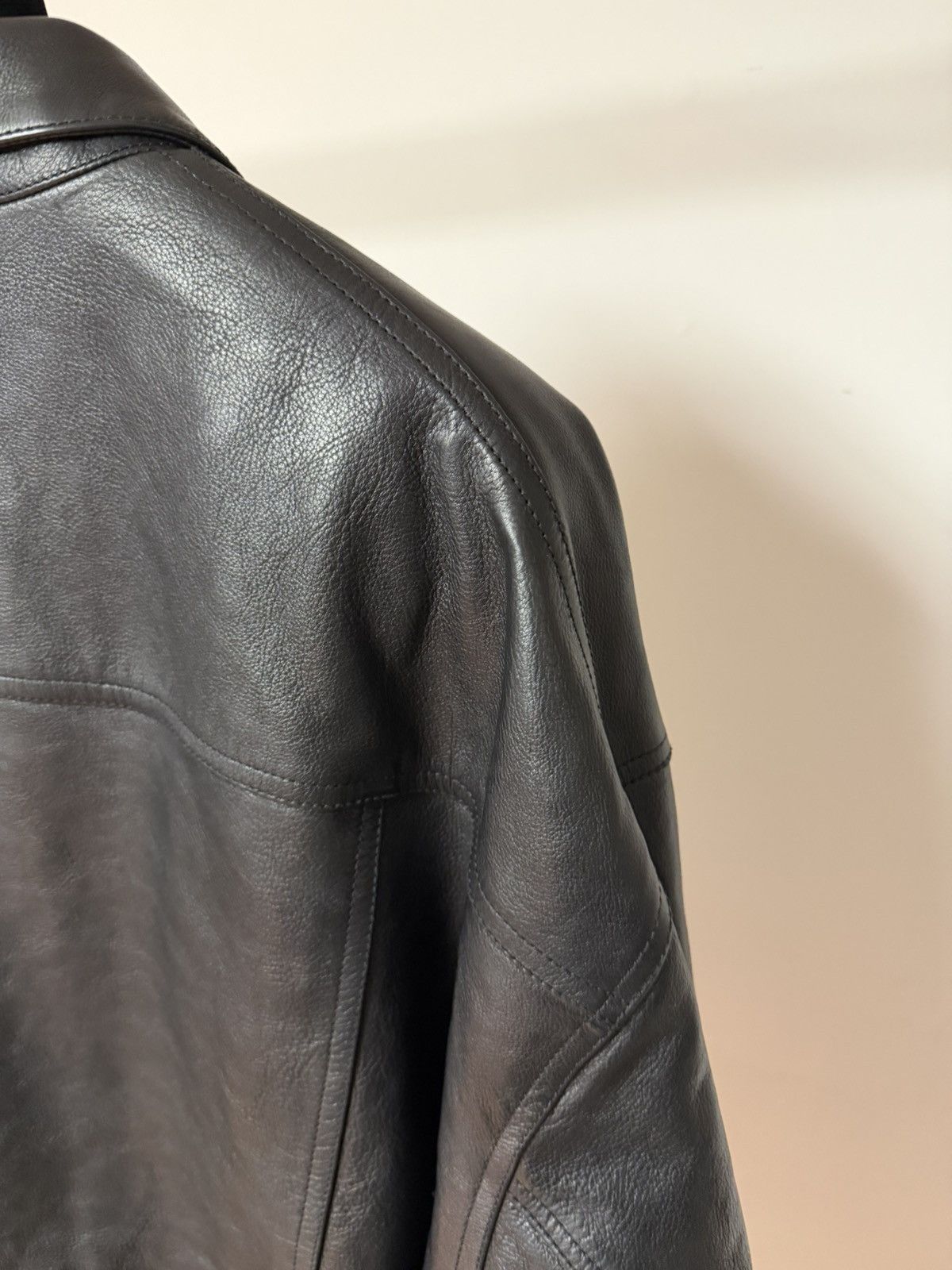 Balenciaga NEW - Summer 23 Buffalo Denim Style Trucker Leather Jacket S Size US S / EU 44-46 / 1 - 7 Thumbnail