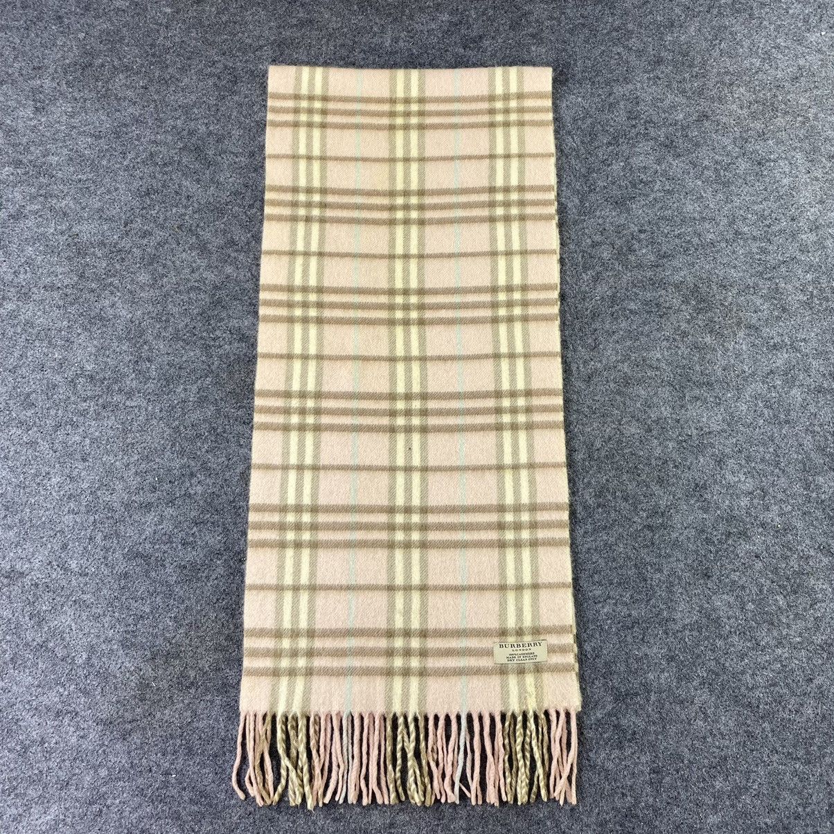 Burberry × Vintage Burberry Cashmere Scarf / Muffler / Neckwear-K015 Size ONE SIZE - 3 Thumbnail