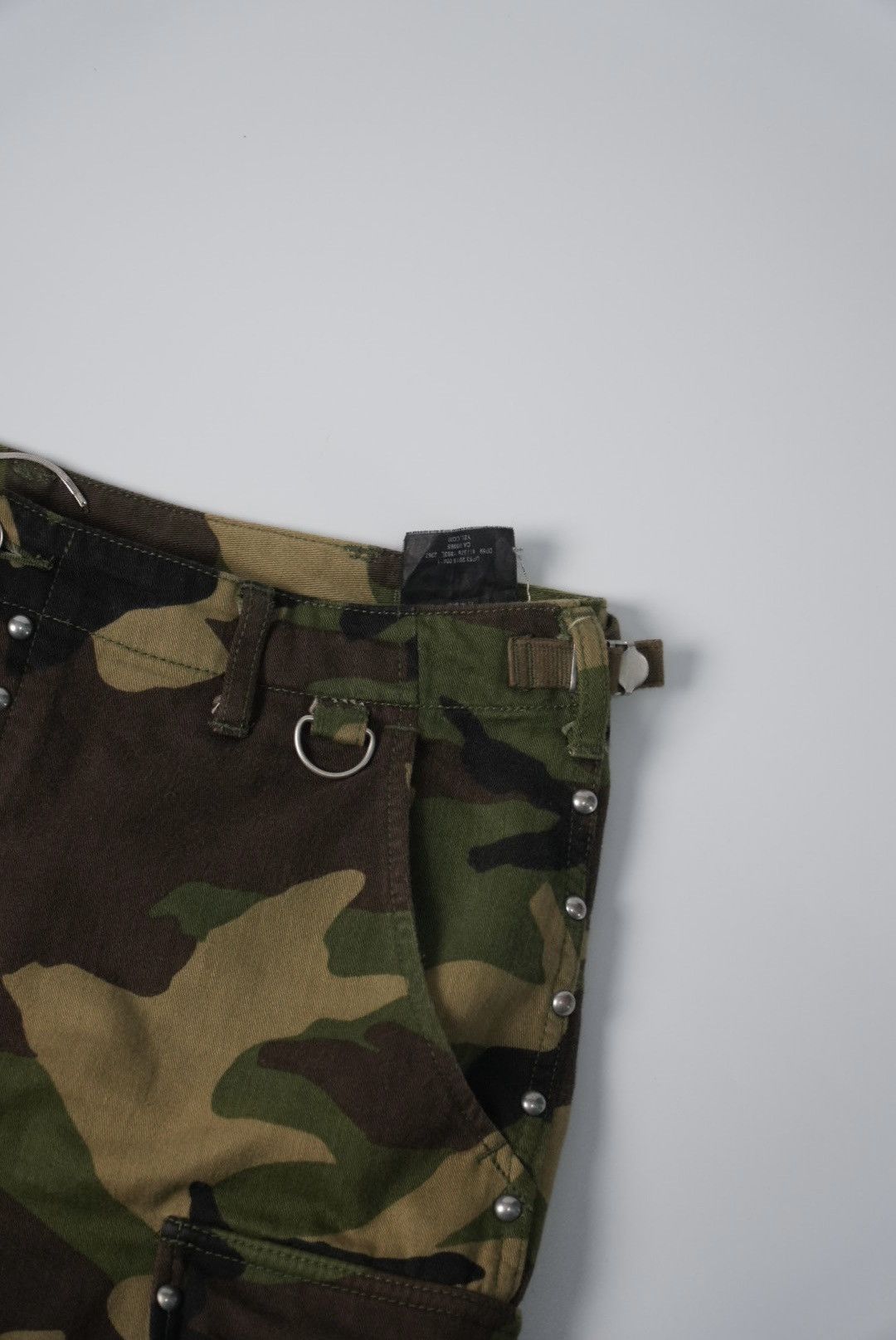 Saint Laurent Paris Saint Laurent SS16 Studded Camo Shorts Size US 35 - 6 Thumbnail
