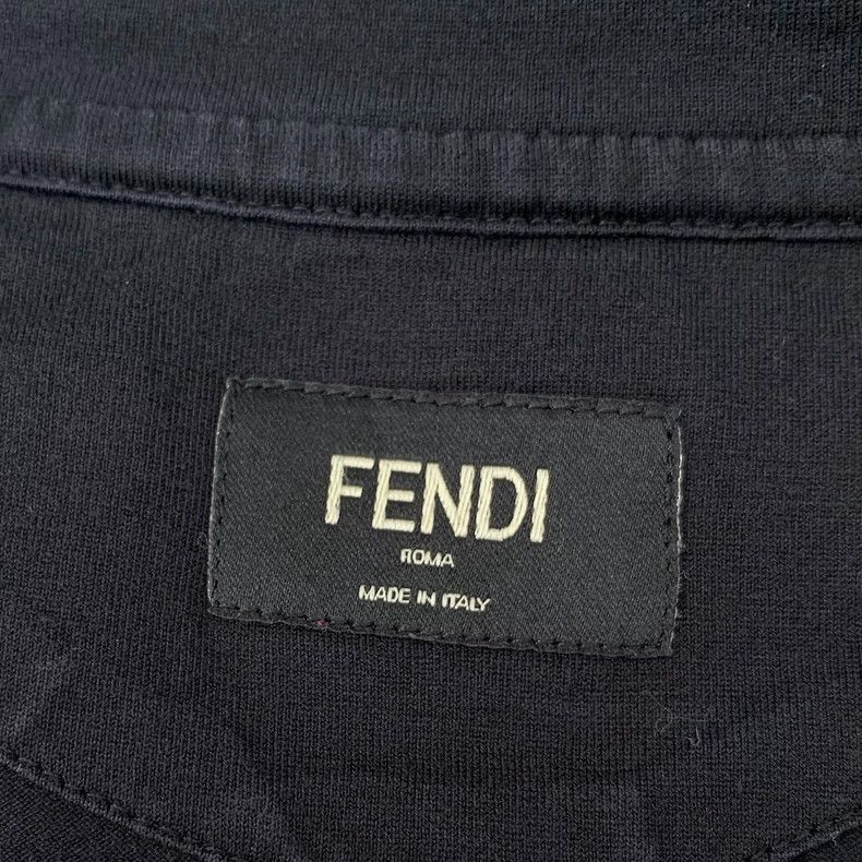 Fendi Fendi Black Monster Eyes TShirt Size US XL / EU 56 / 4 - 5 Thumbnail