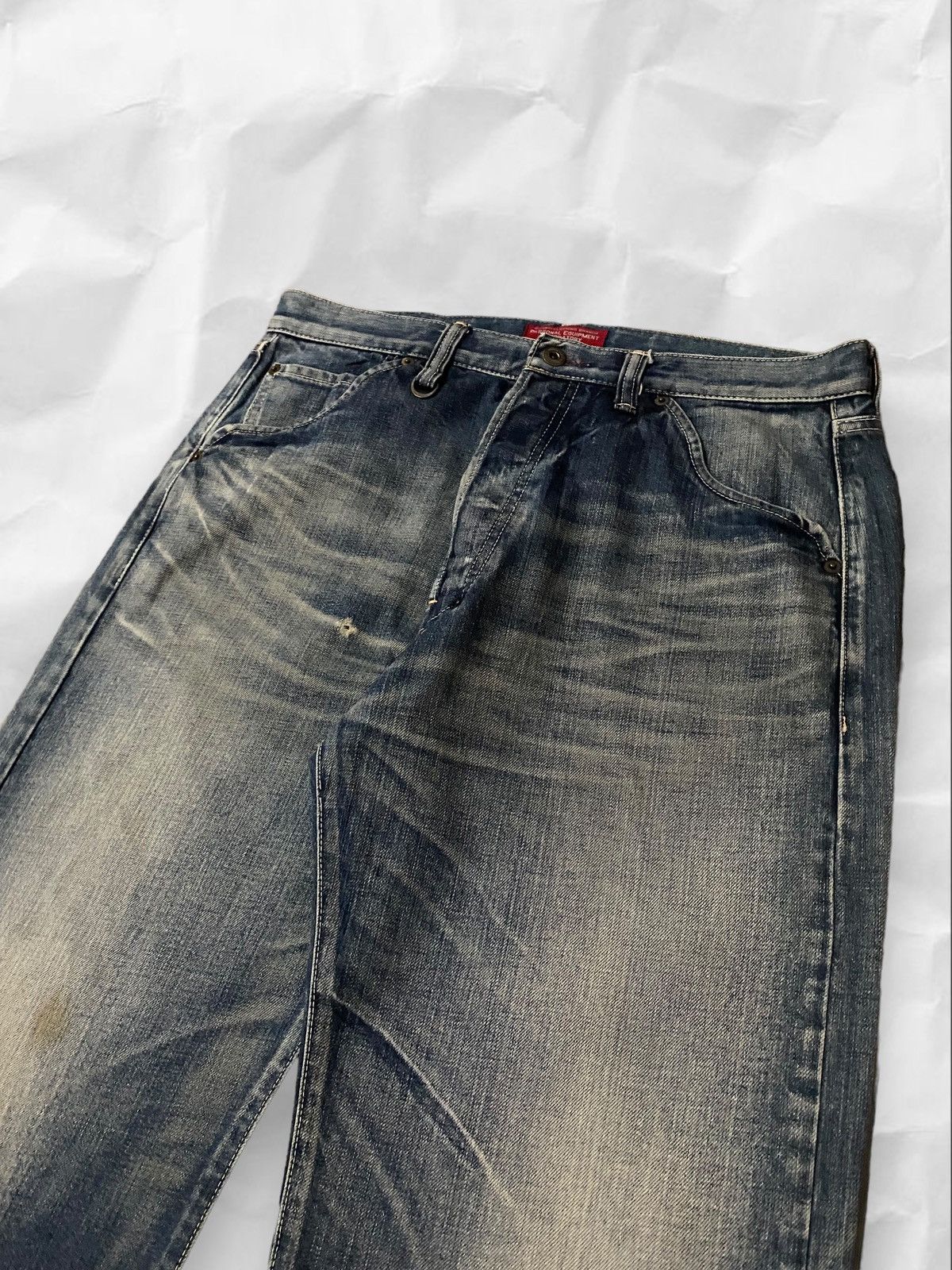 Japanese Brand Vintage Japan Nitraid Sand Blasted Wash Flare Jeans Denim Size US 35 - 4 Thumbnail