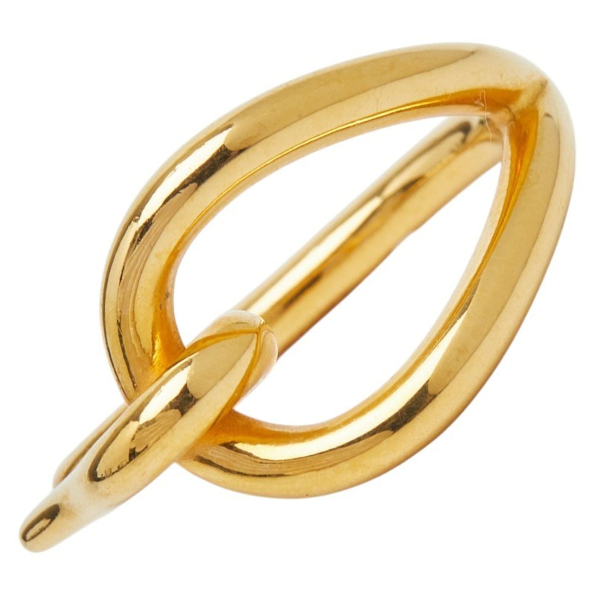 Hermes Hermes Jumbo Scarf Muffler Ring Gold Plated Women's HERMES Size ONE SIZE - 1 Thumbnail