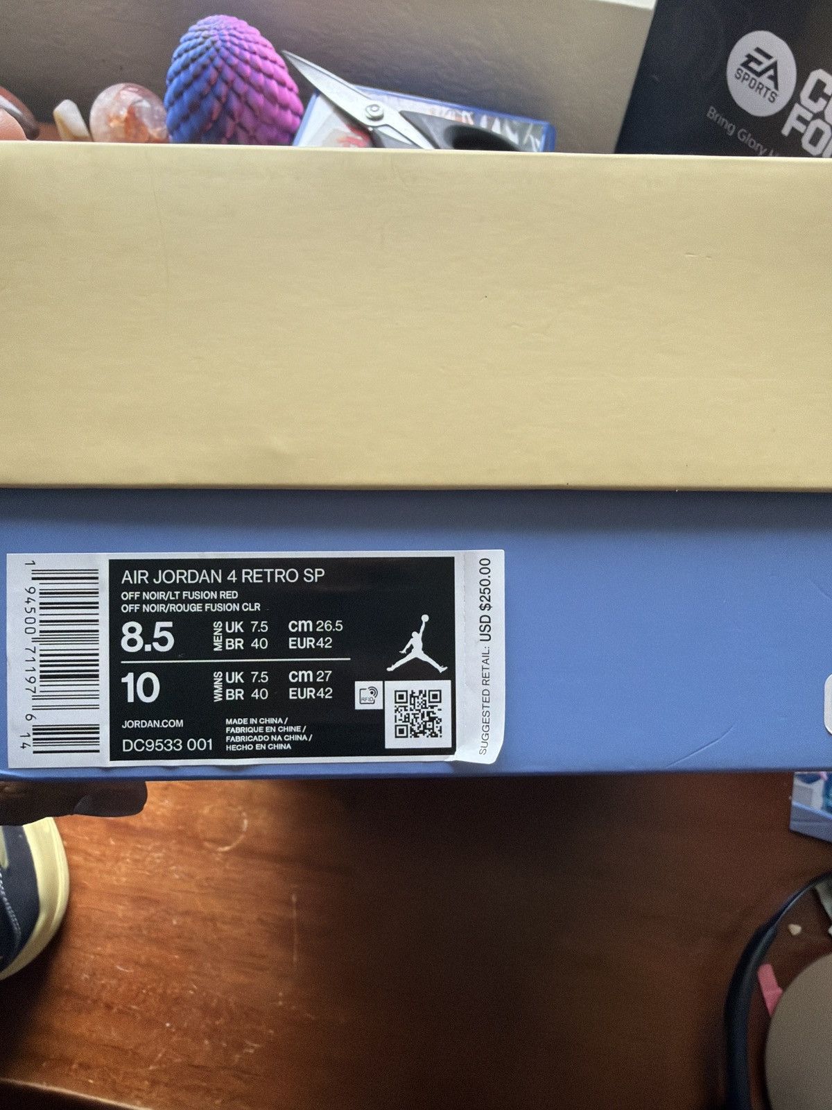 Jordan Brand × Union LA AJ4 x Union LA "off-noir" Size US 8.5 / EU 41-42 - 10 Thumbnail