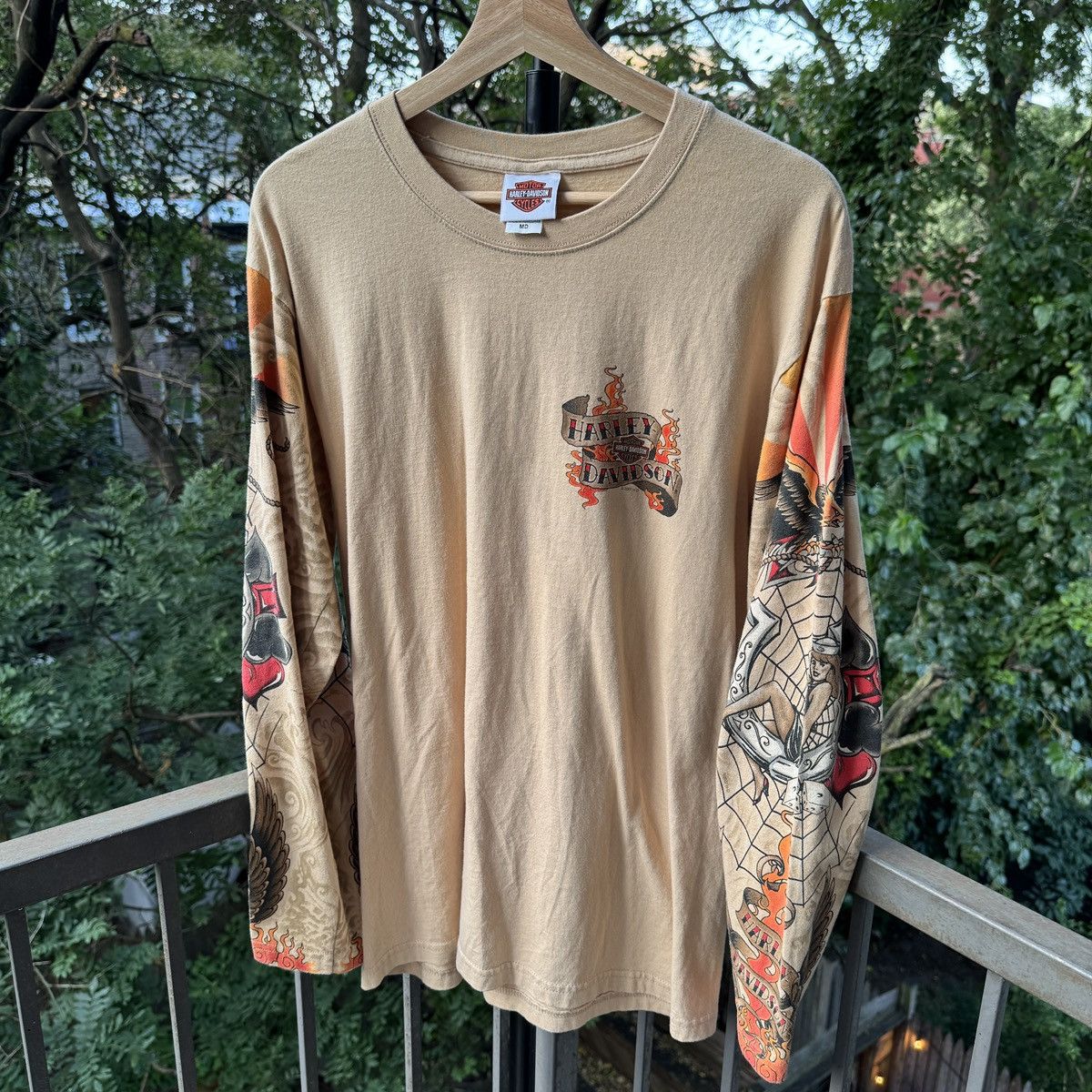 Harley Davidson スパイダー　web 長袖　XL Harley Davidson Spider | Grailed