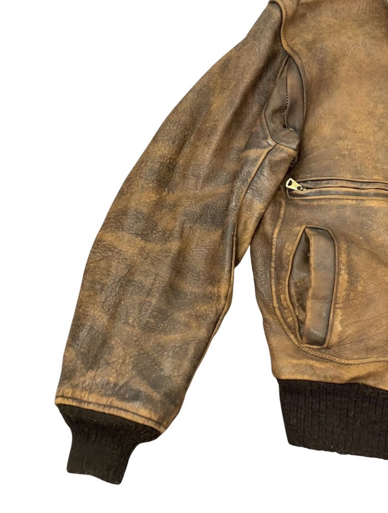 Avirex Vtg 80s Avirex USA Typ G2 Raider Leather Jacket Macgyver 2🟦 Size US L / EU 52-54 / 3 - 4 Thumbnail
