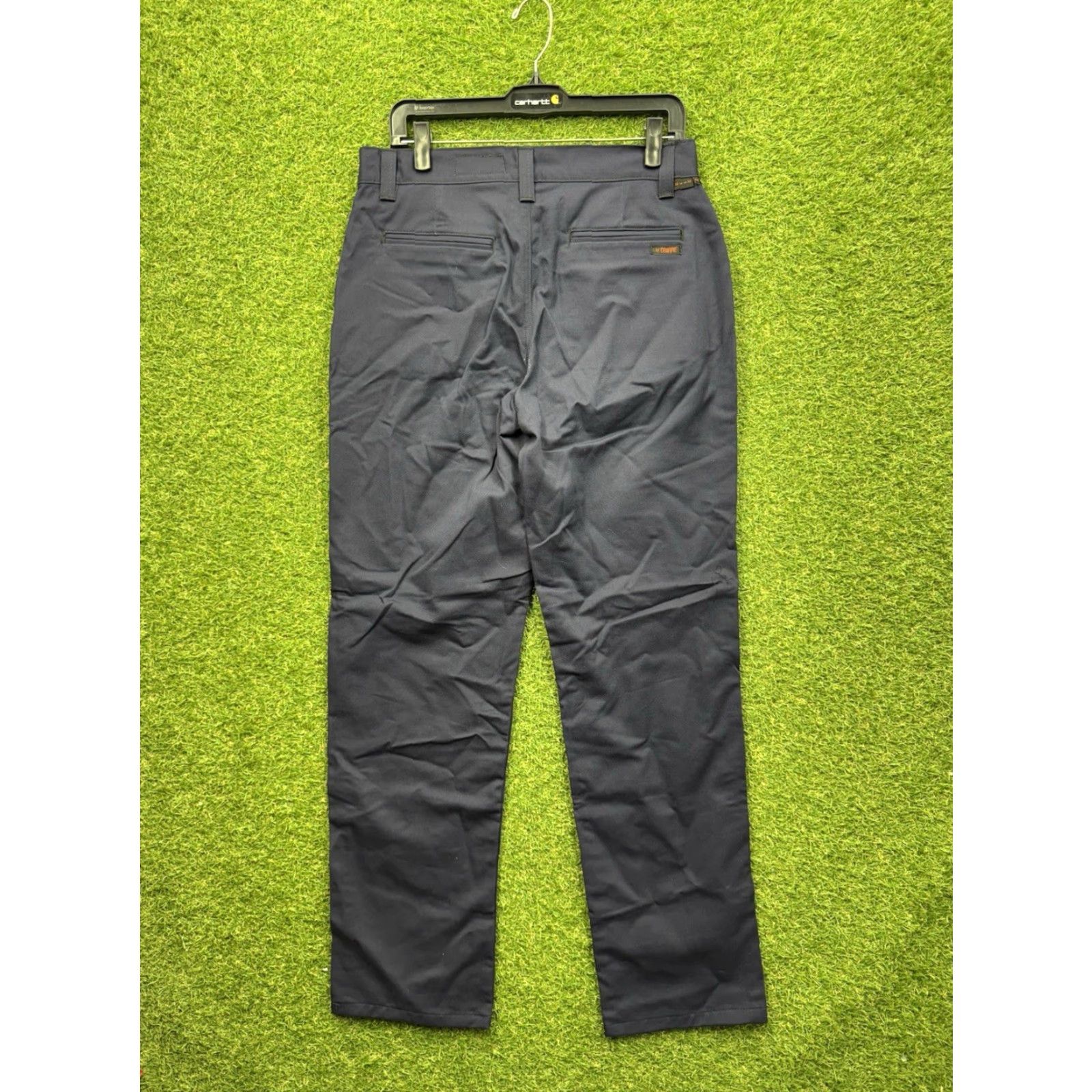 Vintage Drifire Cargo Pants Womens 10 Regular Khaki Blue Solid 5-Pocket College Size 32" / US 10 / IT 46 - 2 Thumbnail