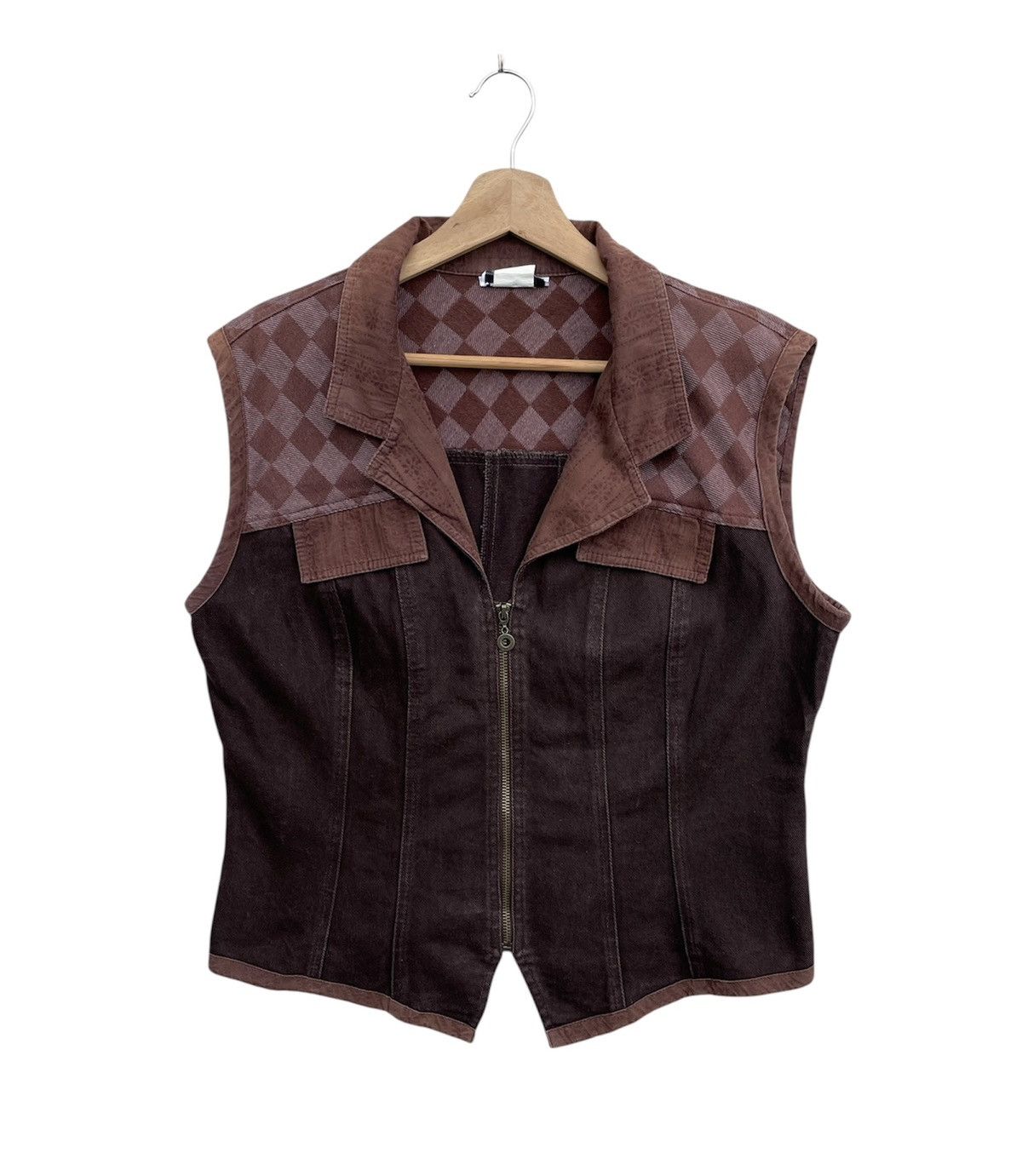 RARE🔥 David David Vests Zipper