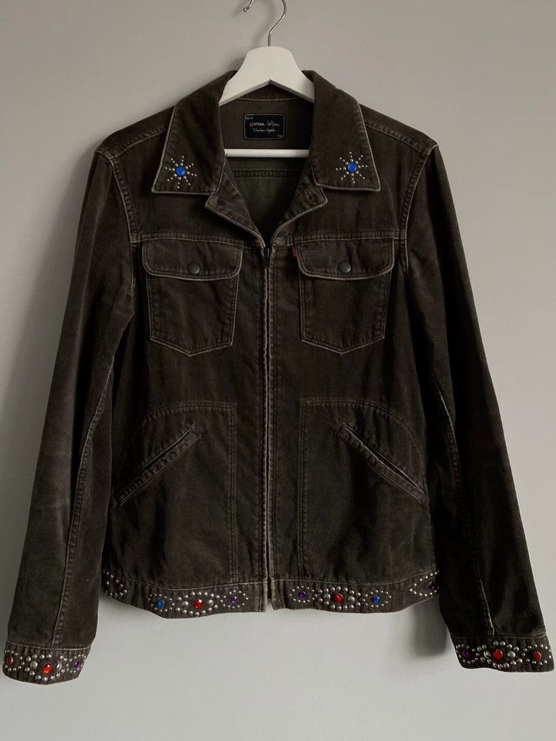 Number (N)ine NUMBER (N)ine Studded Denim Jacket Size US M / EU 48-50 / 2 - 1 Thumbnail