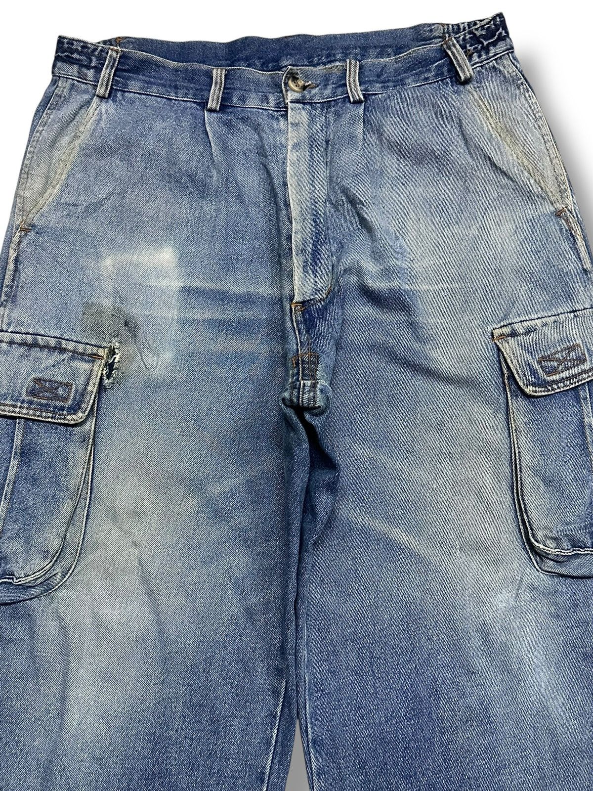Japanese Brand Vintage Japanese Baggy Loose Style Jeans With Faded Wash Size US 33 - 3 Thumbnail