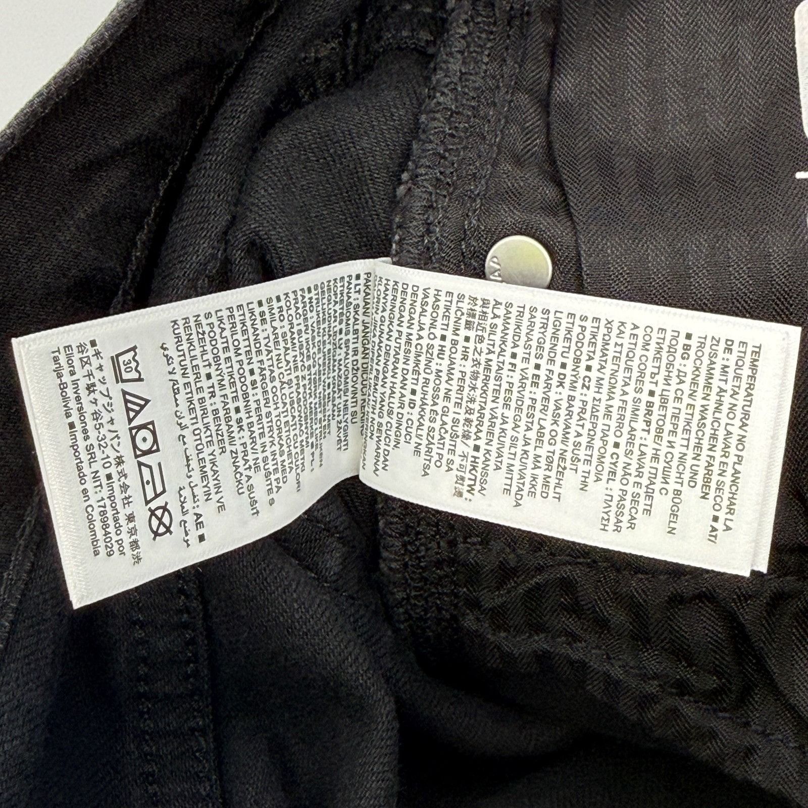 Gap GAP Vintage Slim Jeans Women’s 29/8 Black Mid Rise Straight Size 29" - 7 Thumbnail