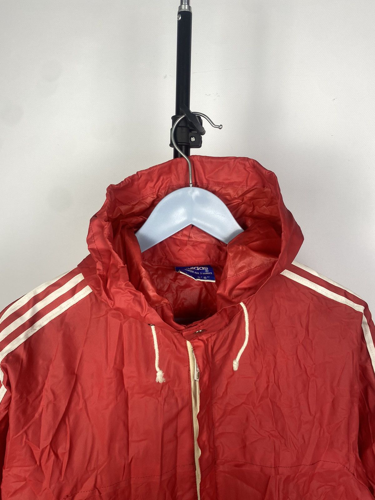 Adidas × Vintage Rare 80s Vintage AdidasTrack Rain Jacket Transformer Bag Size US S / EU 44-46 / 1 - 7 Thumbnail